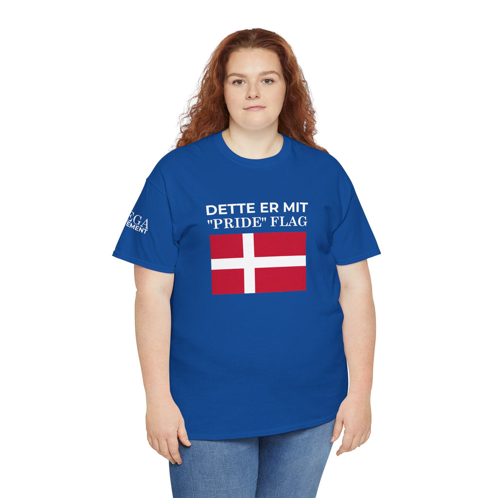 Danish Flag 'Dette er mit 2Pride2 Flag' T-Shirt ( Small Print )