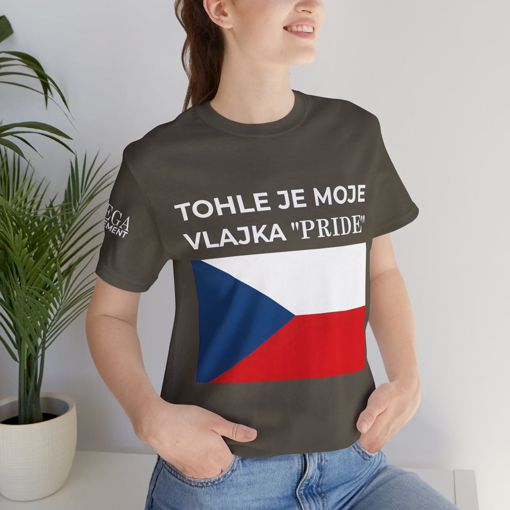 Czech Flag Unisex Jersey Tee, Casual Style, Travel Enthusiast Gift, National Pride Shirt, Summer Wardrobe Essential - Mega Movement