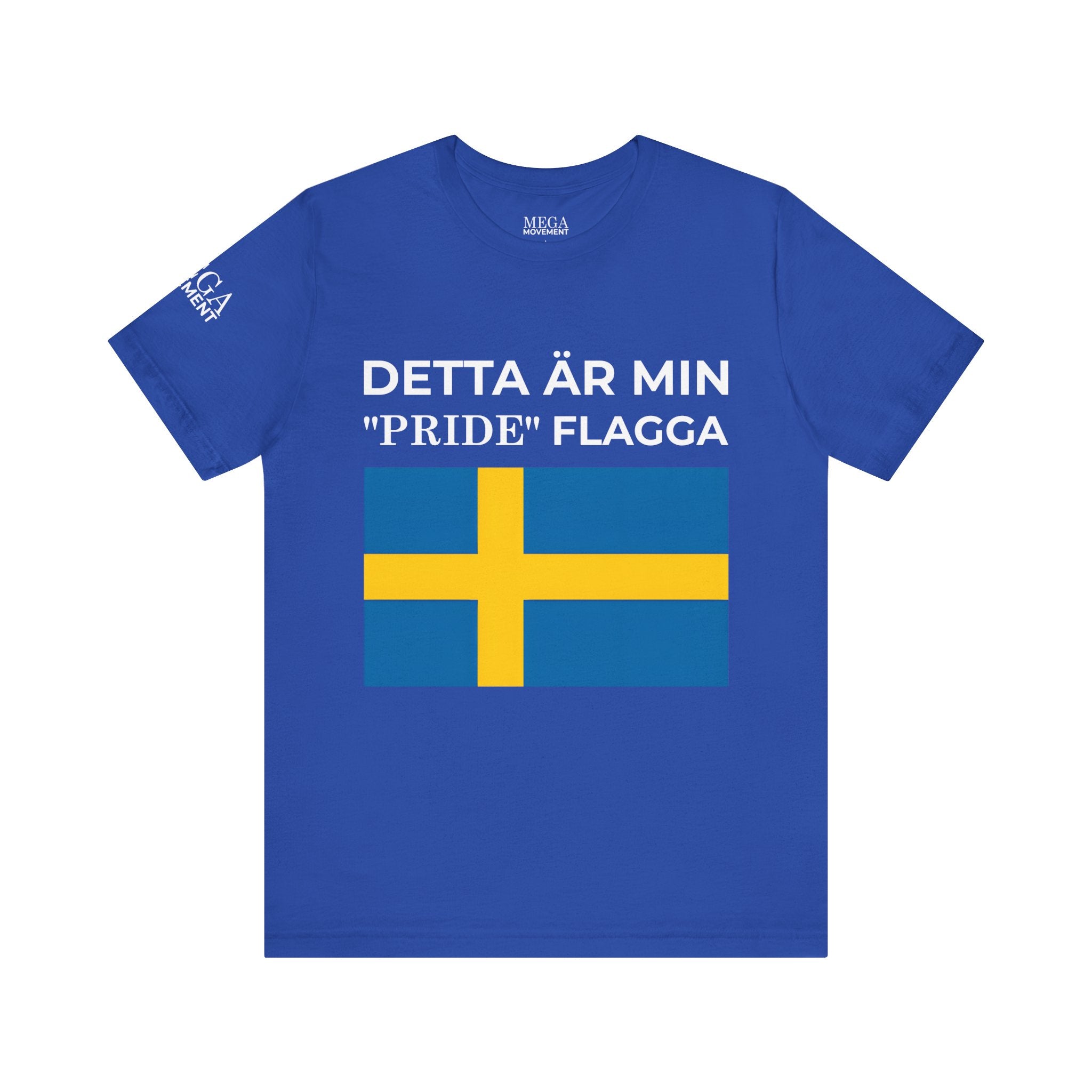 Swedish Flag Unisex Jersey Tee, Casual T-Shirt, Gifts for Sweden Lovers, Summer Style, Travel Apparel, National Day Wear - Mega Movement