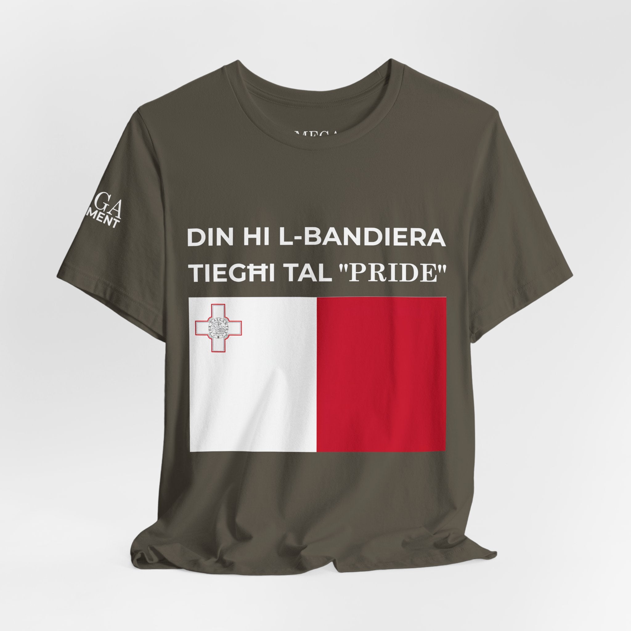 Malta Pride T-Shirt | Unisex Jersey Tee Pride Marches, and Everyday Wear - Mega Movement
