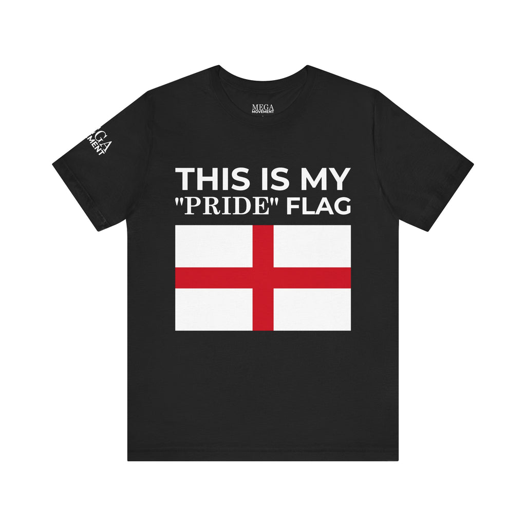 English Pride Flag T-Shirt, Unisex Tee for Festivals, Casual Wear, Birthday Gift, Holiday Shirt - Mega Movement