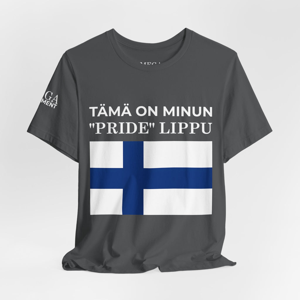 Finland Pride Flag Tee, Unisex Jersey T-Shirt for Patriot Pride, Finnish Pride Apparel, Comfortable Casual Wear, Statement Clothing - Mega Movement