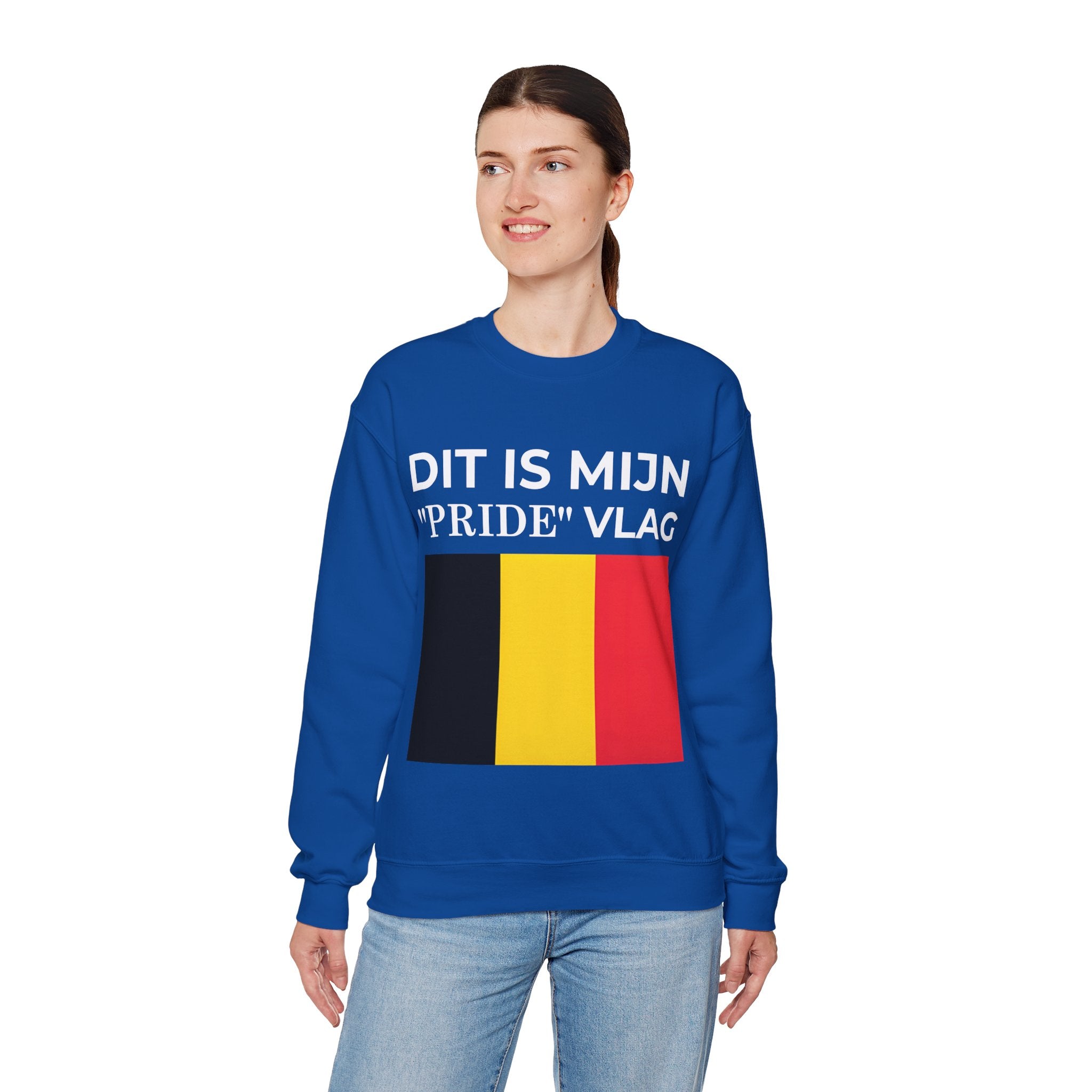 Belgian Pride Flag Sweatshirt – Unisex Heavy Blend Crew Neck for Celebrations, Casual Wear, Gifts - Mega Movement