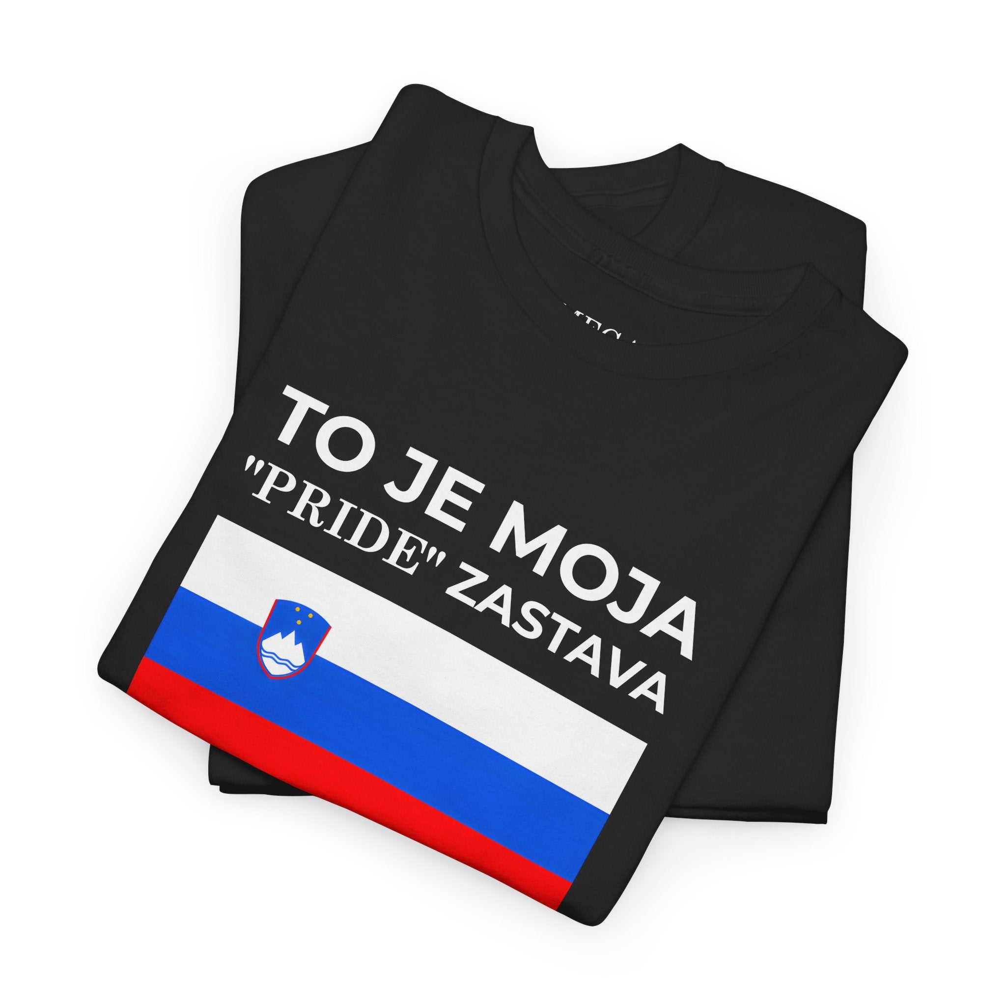 Slovenia Flag Tee ( Small Print ) — "To Je Moja Pride Zastava" Patriotic T-Shirt