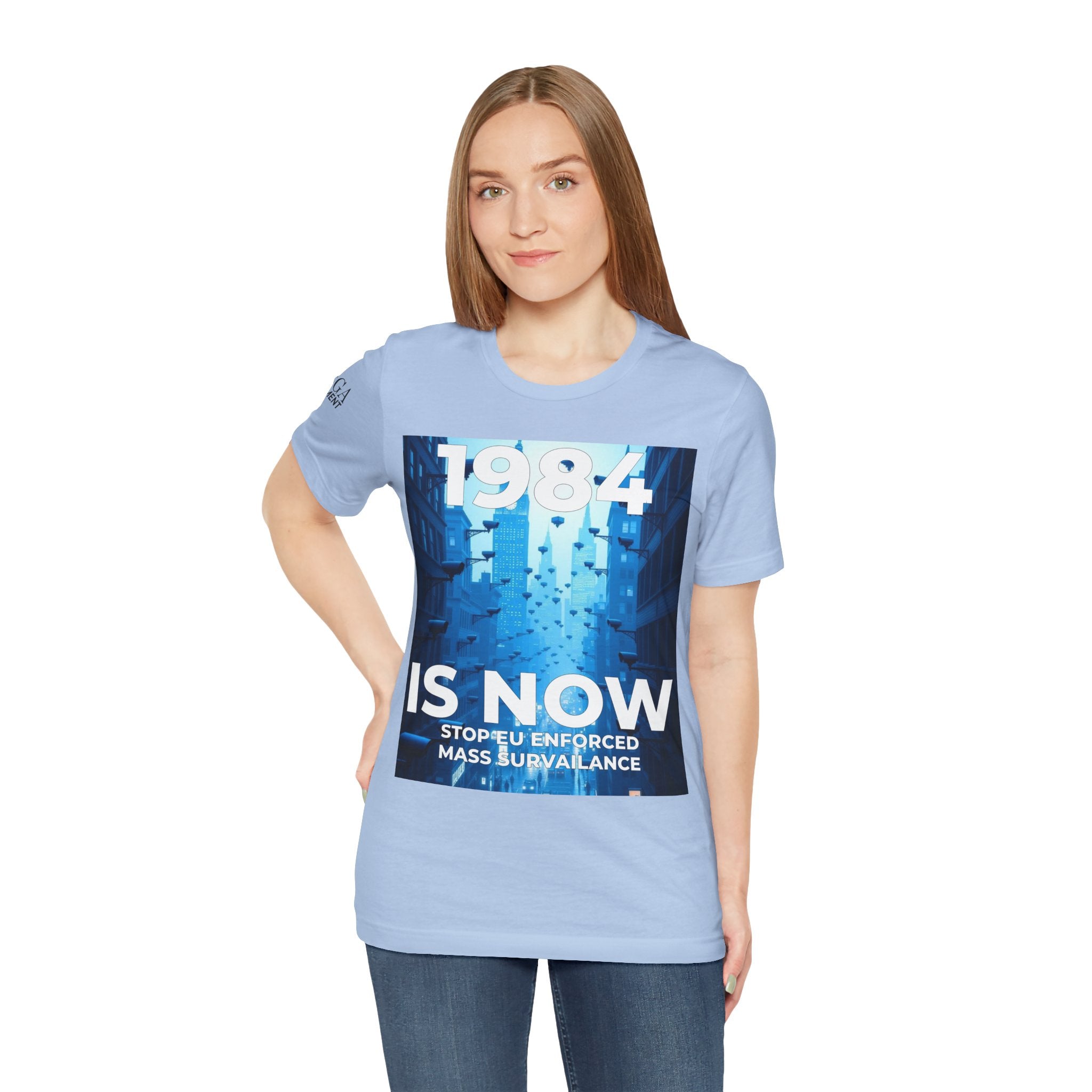 1984 Is Now Unisex Tee, Dystopian Theme Shirt, Statement Tee, Gift for Activists, Casual Everyday Wear, Comfortable Cotton T-Shirt - Mega Movement