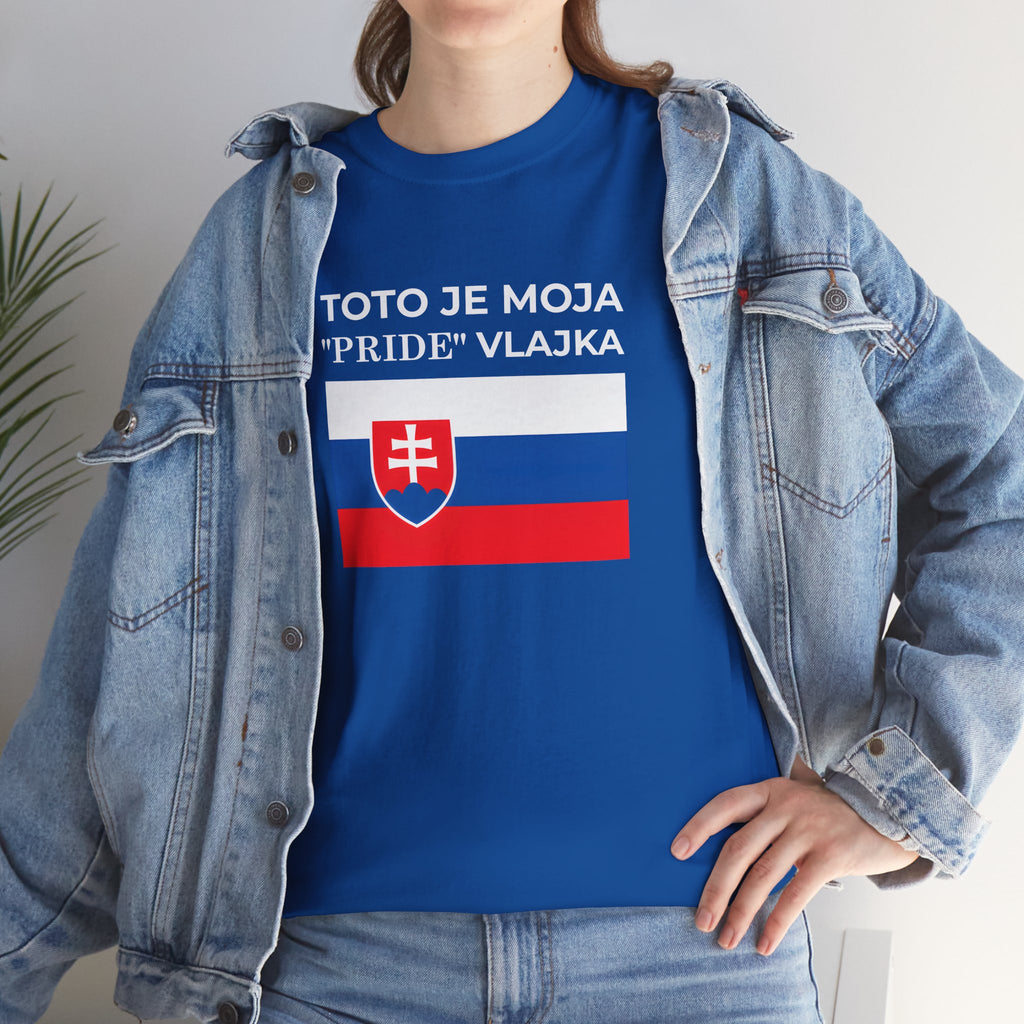 Slovak Flag Tee ( Small Print ) — "Toto je moja 'Pride' vlajka"