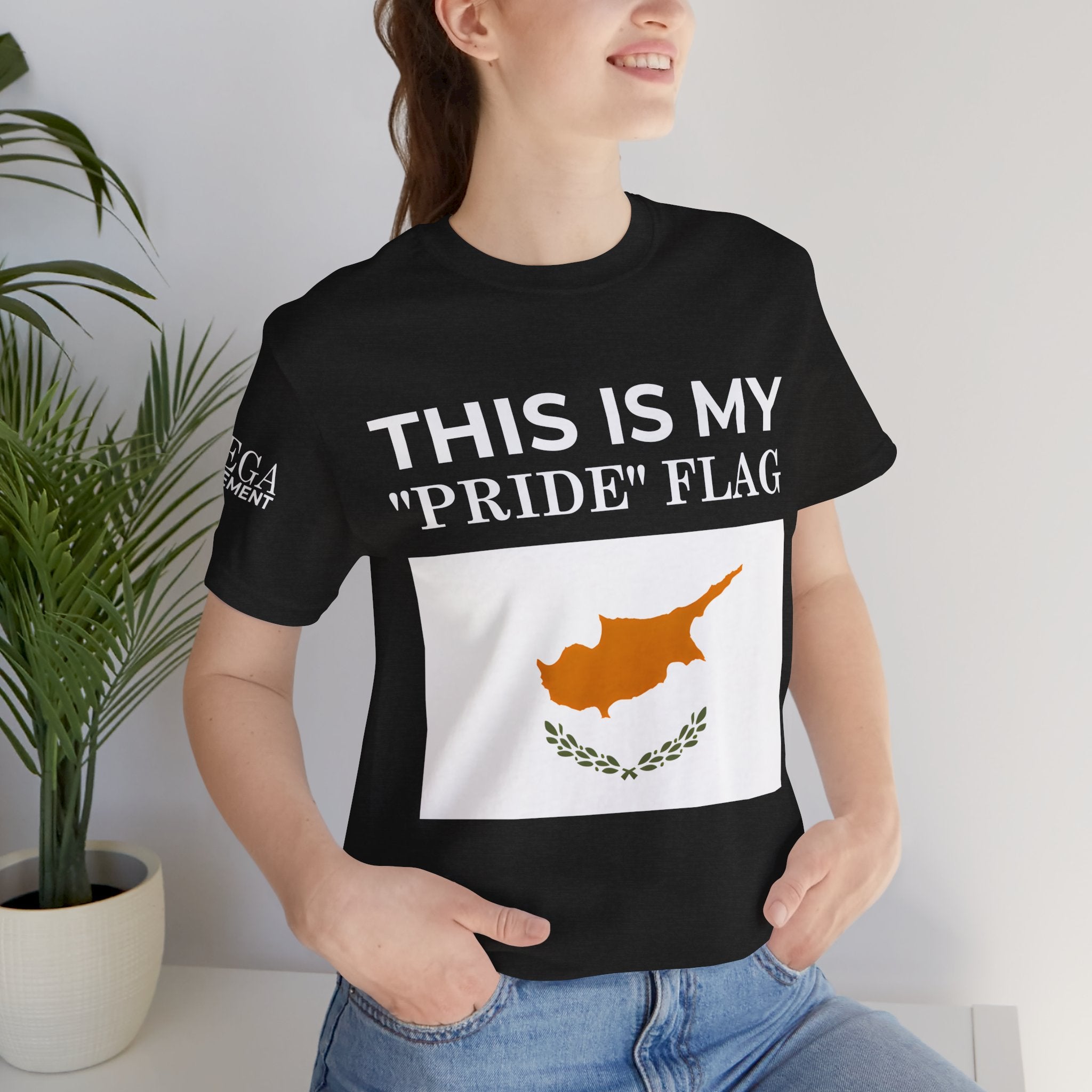 Cyprus Pride Flag Tee, Unisex Pride T-Shirt, Patriotic Shirt, Cyprus Flag Apparel, Festival Wear, Gift for Allies, Summer Fashion - Mega Movement