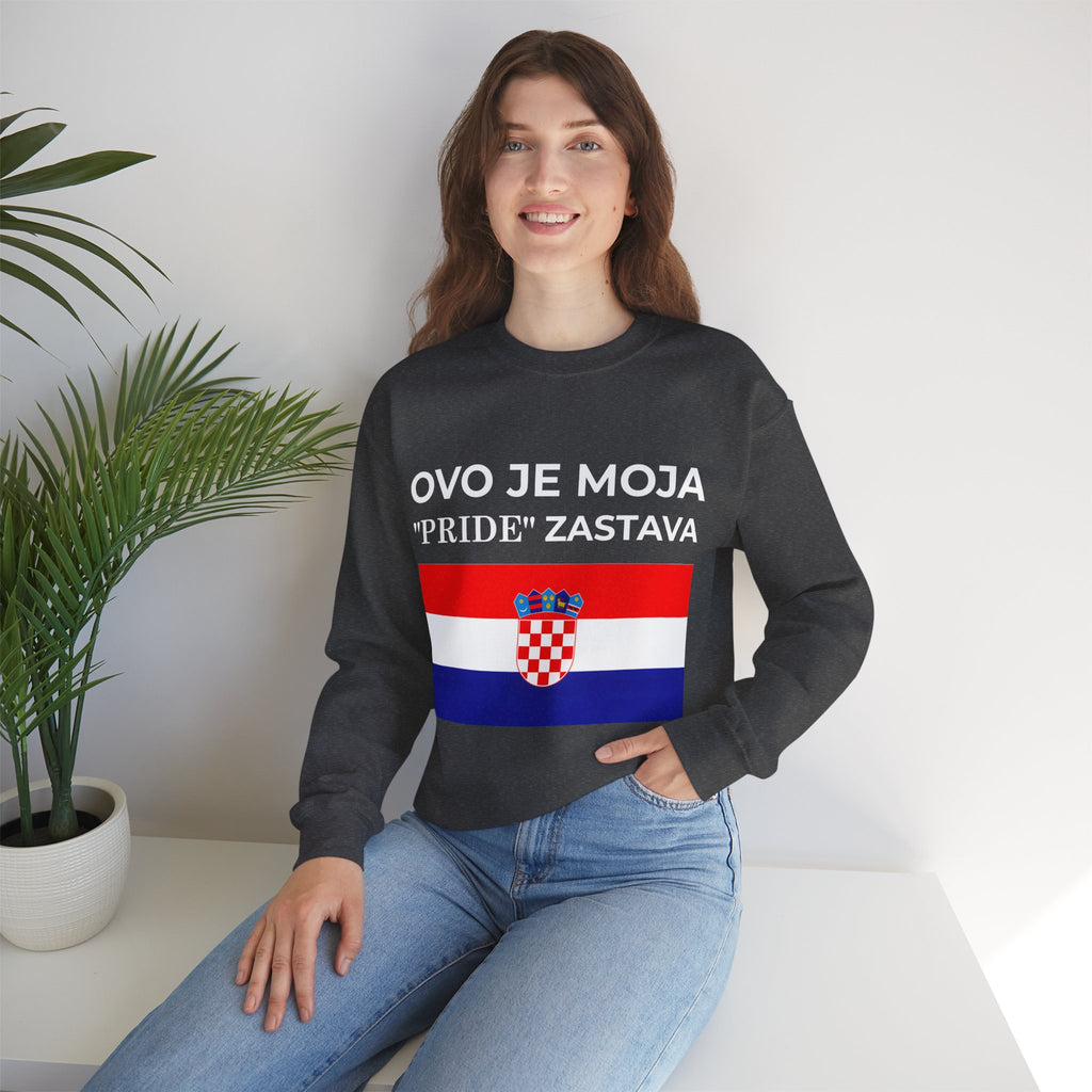 Croatian Pride Flag Sweatshirt, Unisex Crewneck, Croatian Pride Apparel, Celebrate Love, Gift for Allies - Mega Movement