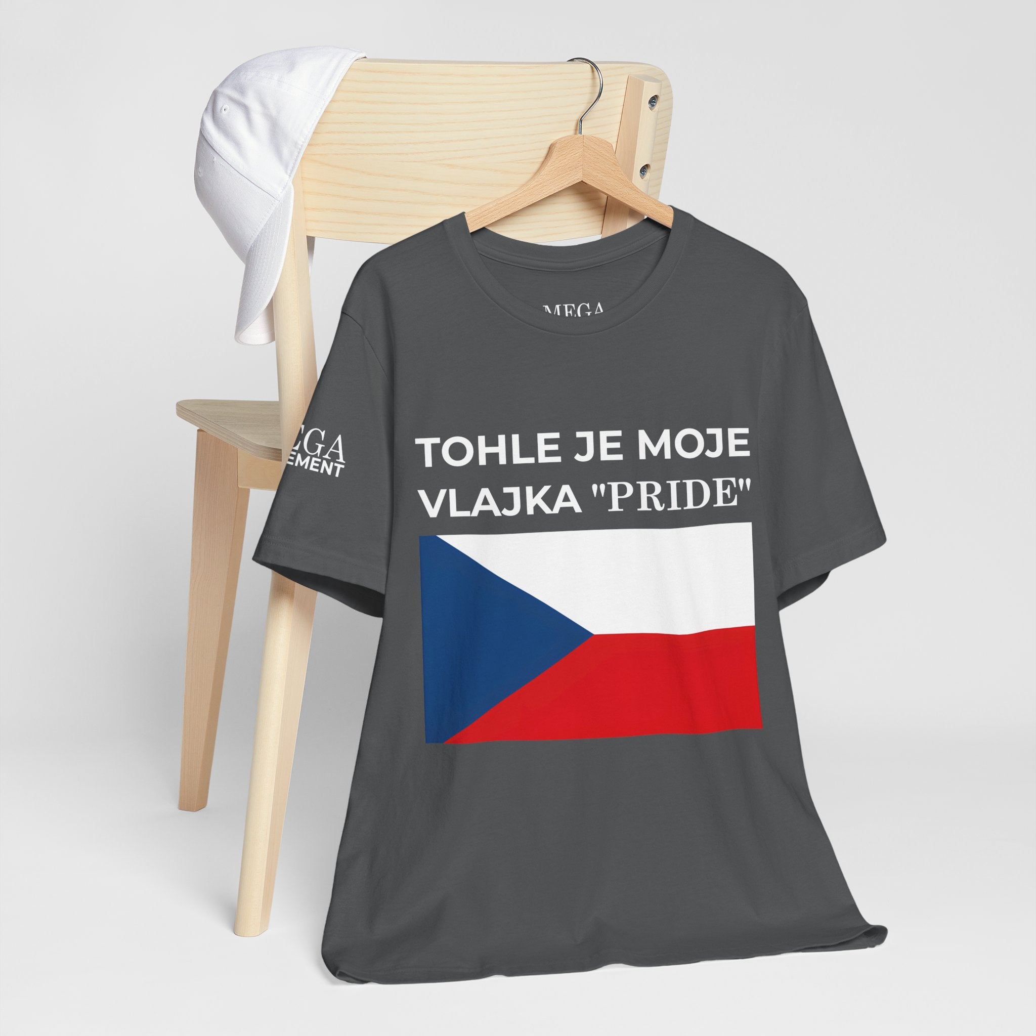 Czech Flag Unisex Jersey Tee, Casual Style, Travel Enthusiast Gift, National Pride Shirt, Summer Wardrobe Essential - Mega Movement