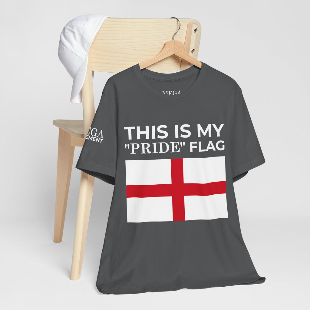 English Pride Flag T-Shirt, Unisex Tee for Festivals, Casual Wear, Birthday Gift, Holiday Shirt - Mega Movement