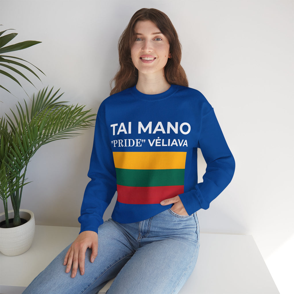 Lithuanian Pride Crewneck Sweatshirt | Unisex Casual Wear, Cozy Fashion, Statement Sweater - Mega Movement