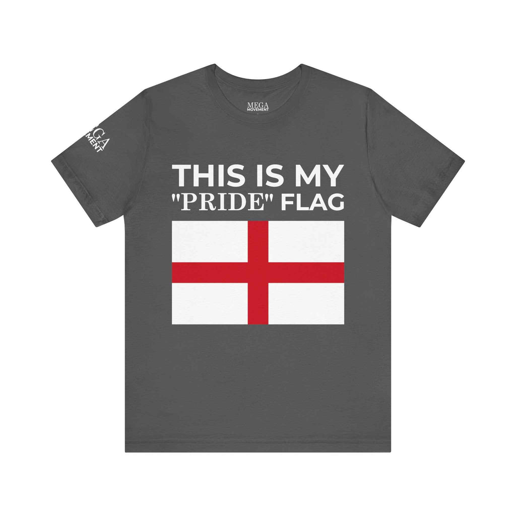 English Pride Flag T-Shirt, Unisex Tee for Festivals, Casual Wear, Birthday Gift, Holiday Shirt - Mega Movement
