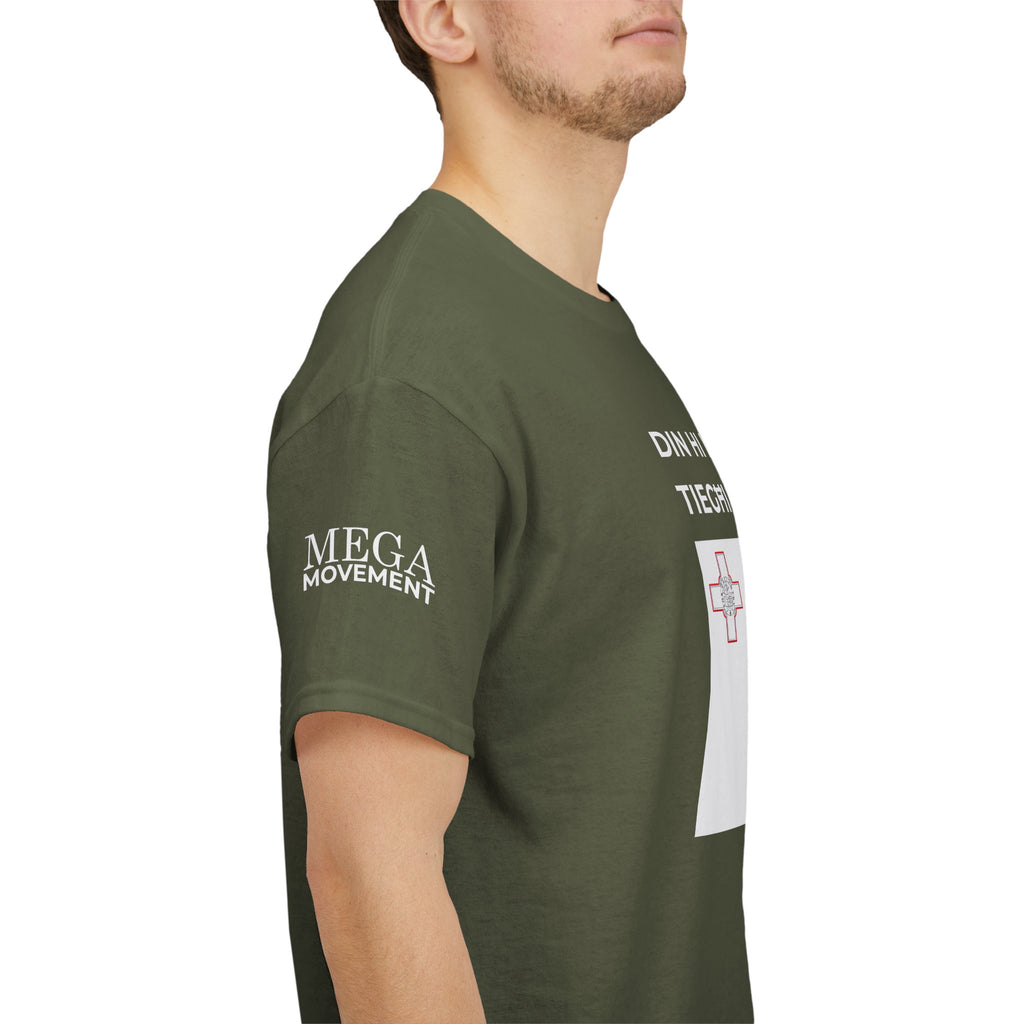 Malta Flag "Din Hi l-Bandiera Tieghi Tal 'Pride'" T-Shirt ( Small Print )