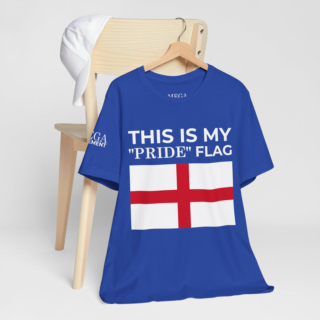 English Pride Flag T-Shirt, Unisex Tee for Festivals, Casual Wear, Birthday Gift, Holiday Shirt - Mega Movement