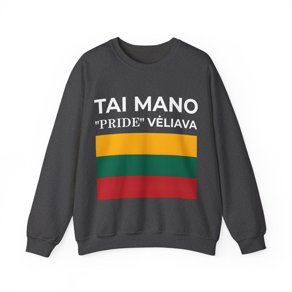 Lithuanian Pride Crewneck Sweatshirt | Unisex Casual Wear, Cozy Fashion, Statement Sweater - Mega Movement
