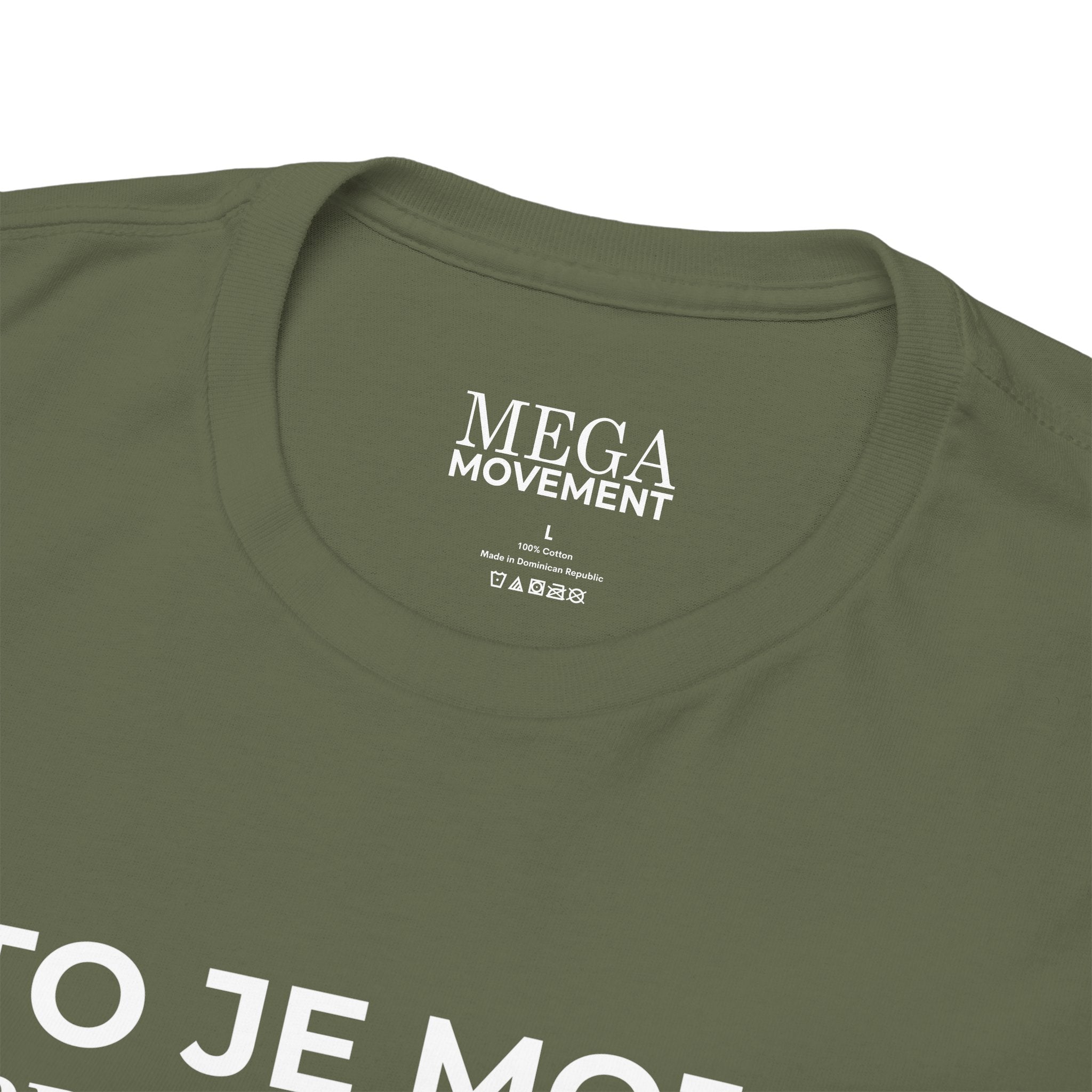 Slovenia Flag Tee ( Small Print ) — "To Je Moja Pride Zastava" Patriotic T-Shirt
