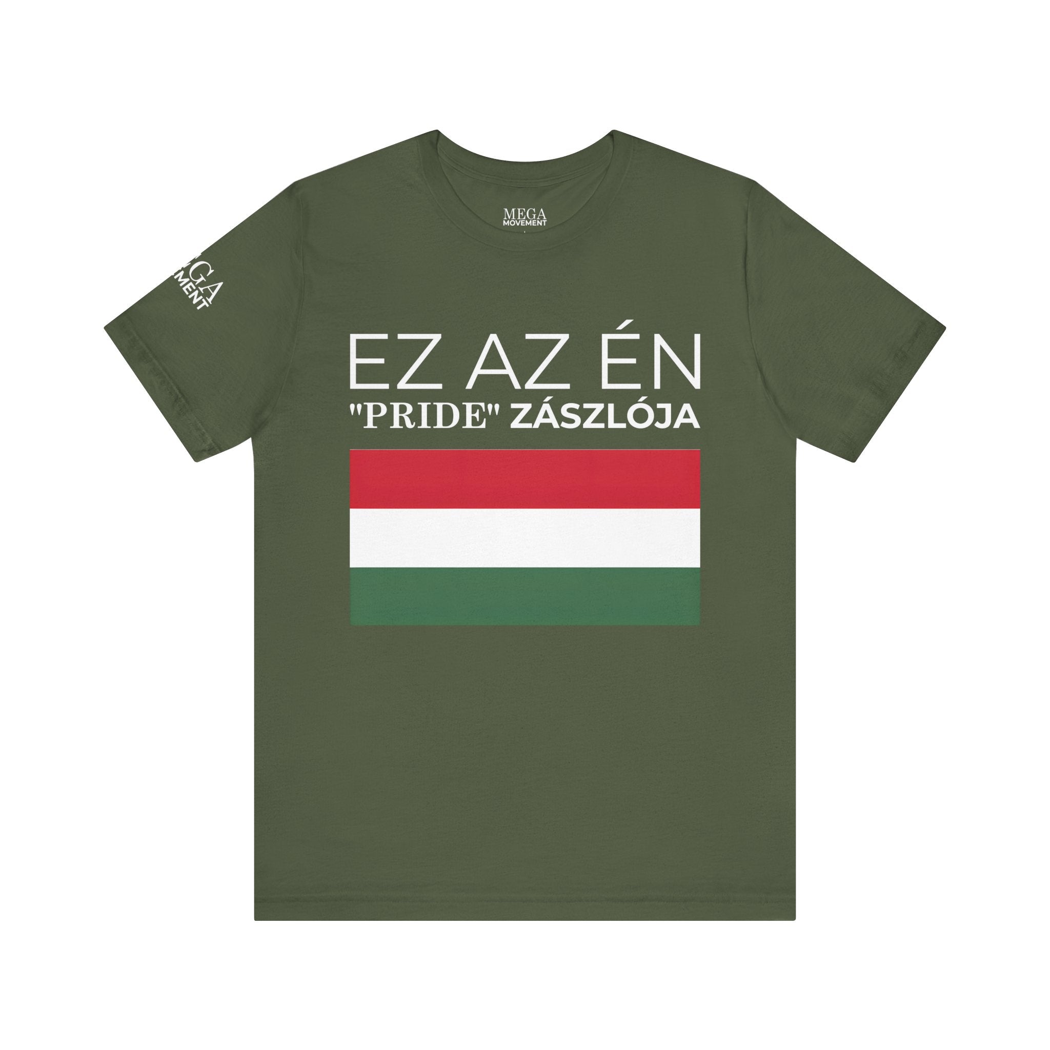 Hungary Pride Flag Tee | Unisex Jersey Short Sleeve Tee, Patriot Apparel, Festival Outfit, Statement Shirt, Hungary Pride Clothing, Gift for Activists - Mega Movement