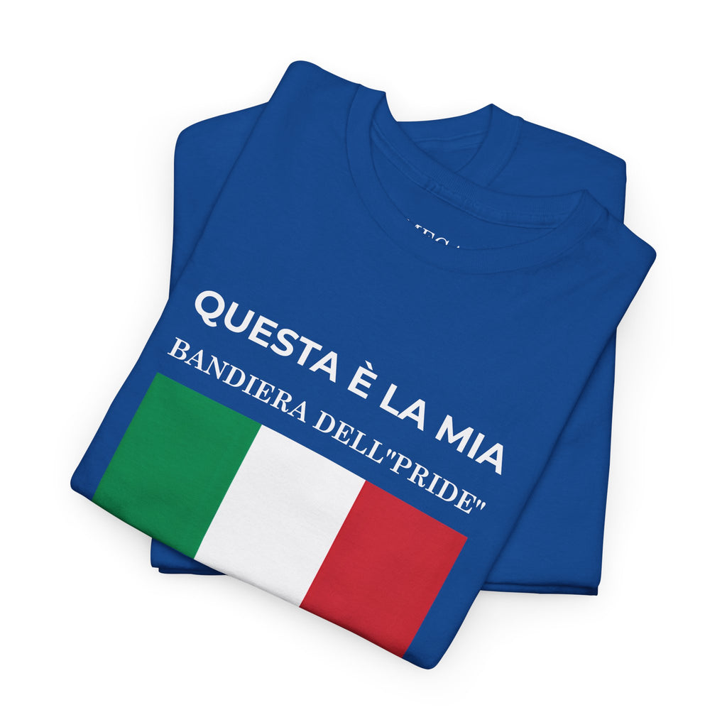 Italian Flag Tee ( Small Print ) — "Questa è la mia bandiera dell’Pride" Graphic T-Shirt