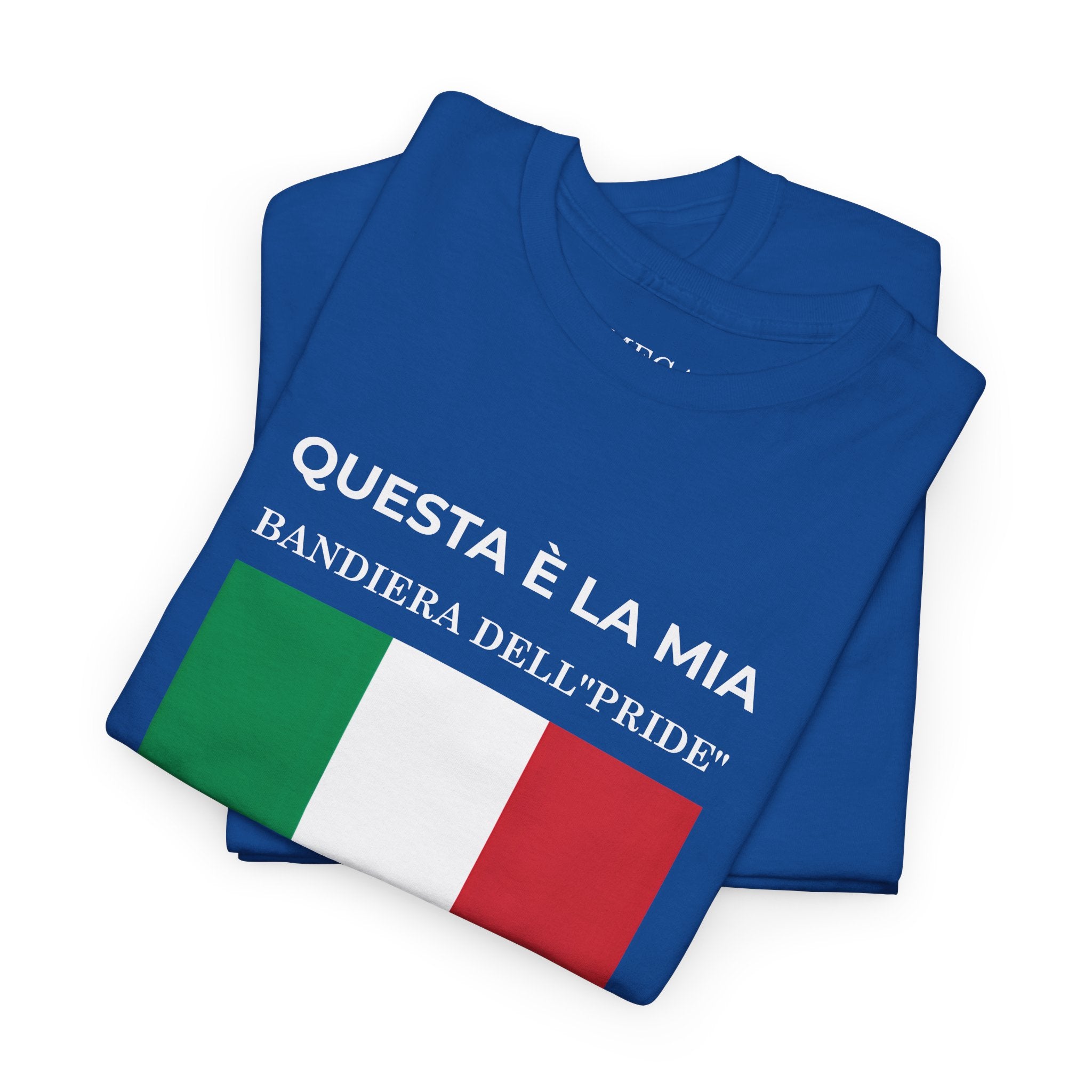 Italian Flag Tee ( Small Print ) — "Questa è la mia bandiera dell’Pride" Graphic T-Shirt