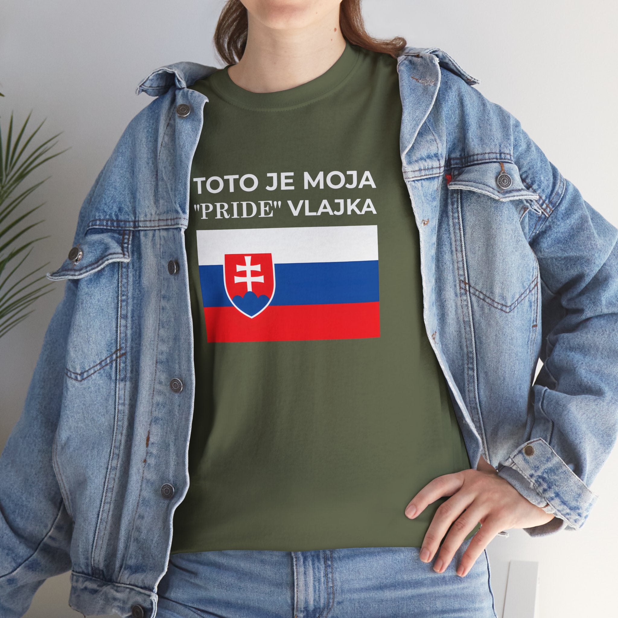 Slovak Flag Tee ( Small Print ) — "Toto je moja 'Pride' vlajka"