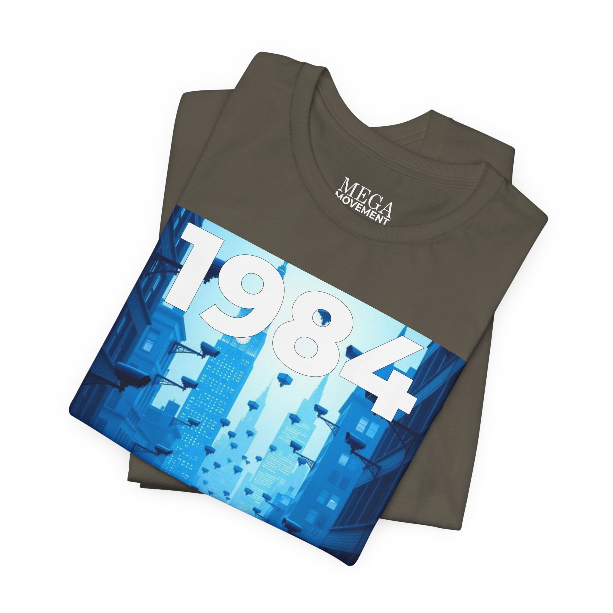 Dystopian Theme Shirt, Statement Tee, Gift for Activists, Casual Everyday Wear - Mega Movement