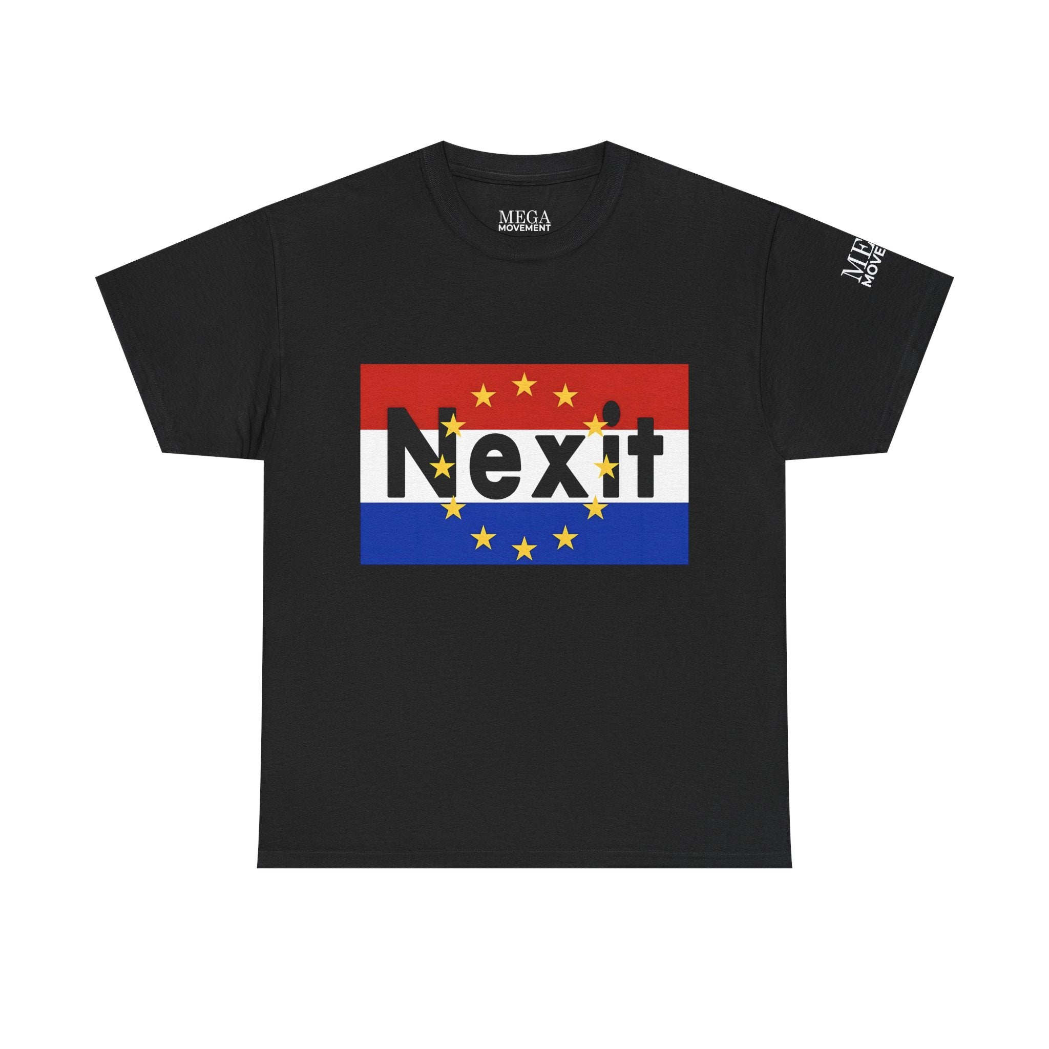 Nexit Unisex Heavy Cotton Tee - Casual Wear, Political Statement, Gift for Activists, Comfortable Everyday Tee - Mega Movement