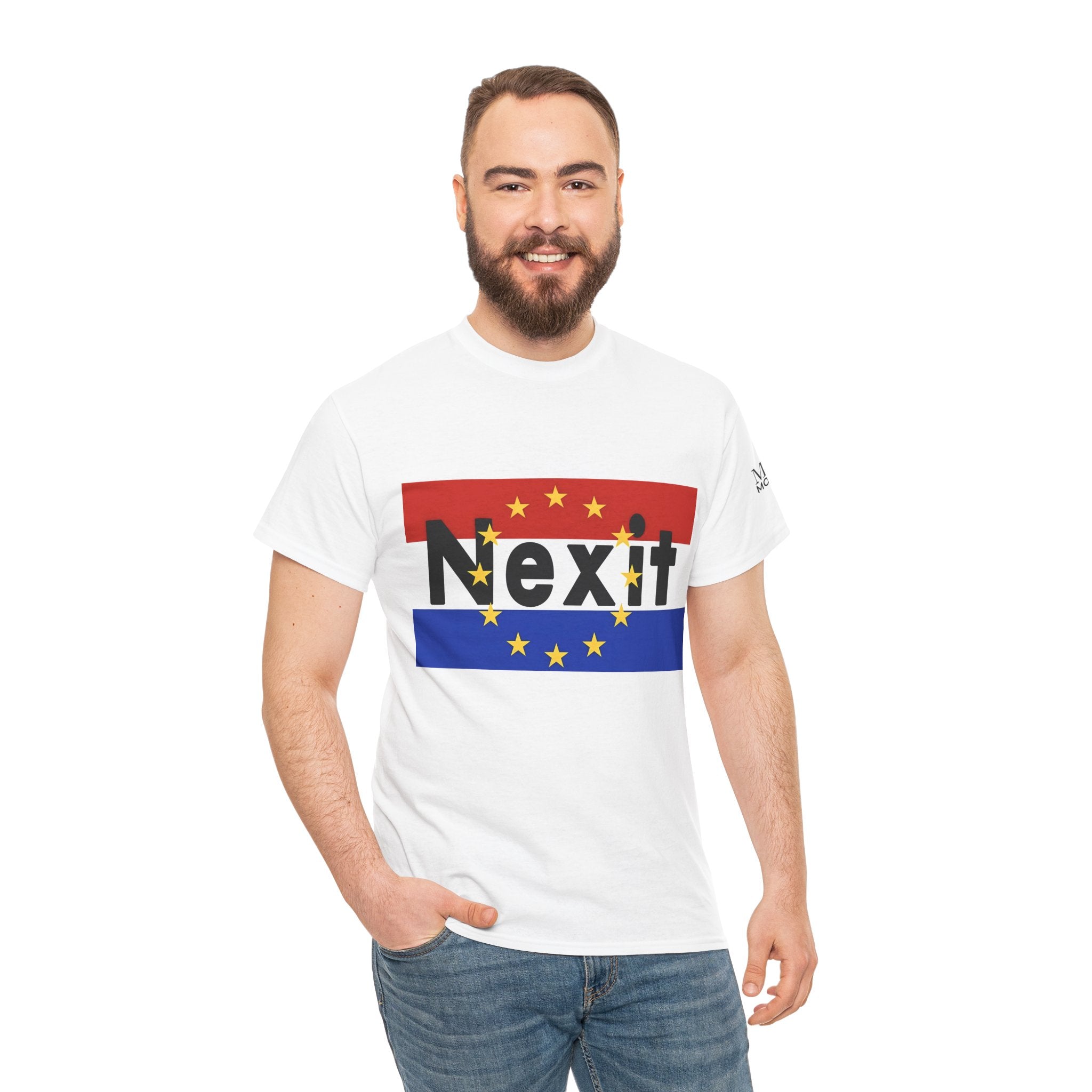 Nexit Unisex Heavy Cotton Tee - Casual Wear, Political Statement, Gift for Activists, Comfortable Everyday Tee - Mega Movement
