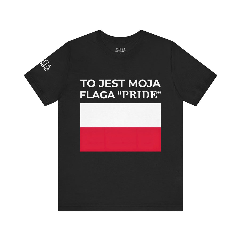 Poland Pride Flag Unisex Tee, Patriotic Pride Shirt, Short Sleeve T-Shirt, Gifts for Allies, Celebratory Apparel, Statement Tee - Mega Movement