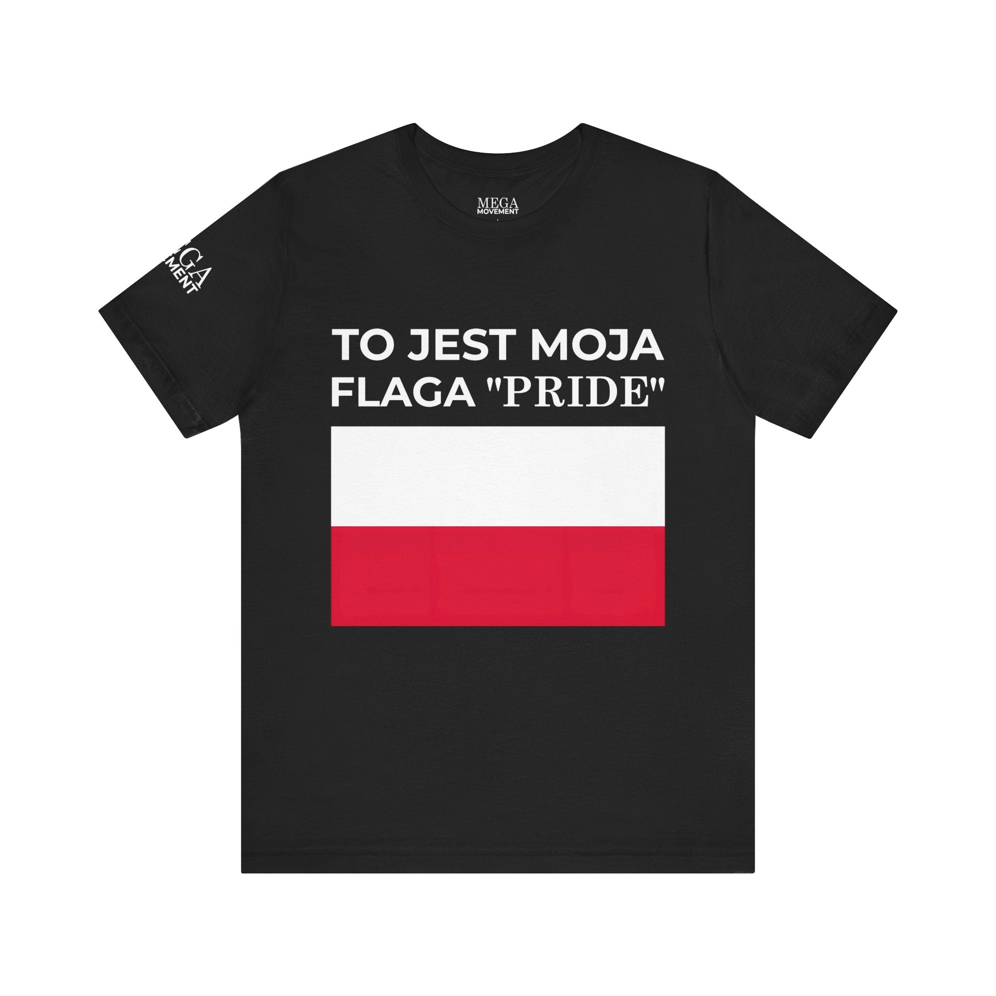 Poland Pride Flag Unisex Tee, Patriotic Pride Shirt, Short Sleeve T-Shirt, Gifts for Allies, Celebratory Apparel, Statement Tee - Mega Movement