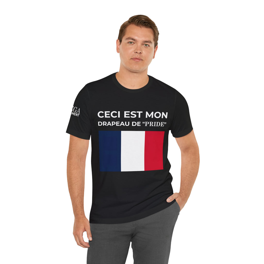 France Pride Flag Unisex Tee, Patriotic Fashion, Summer T-Shirt, Gift for Events, Casual Wear, France Pride Shirt - Mega Movement