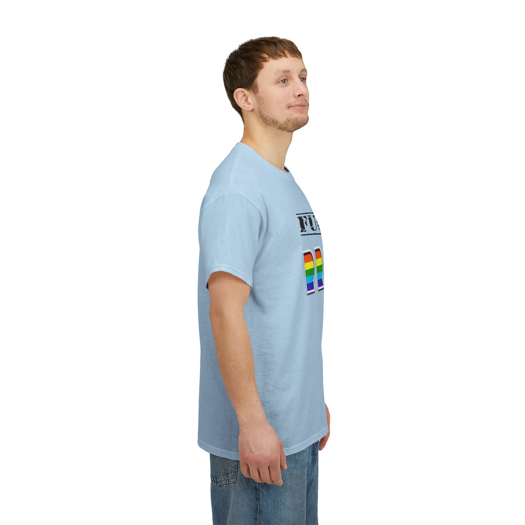 F*ck Your Pronounce Statement Tee, Unisex Heavy Cotton Tee, Advocacy Apparel, Anti Rainbow Pride T-Shirt - Mega Movement