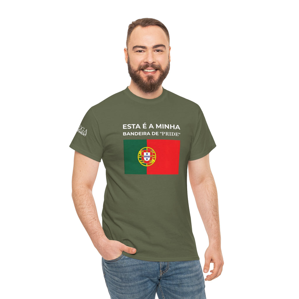 Portugal Pride Flag T‑Shirt — "Esta é a minha bandeira de 'pride'"