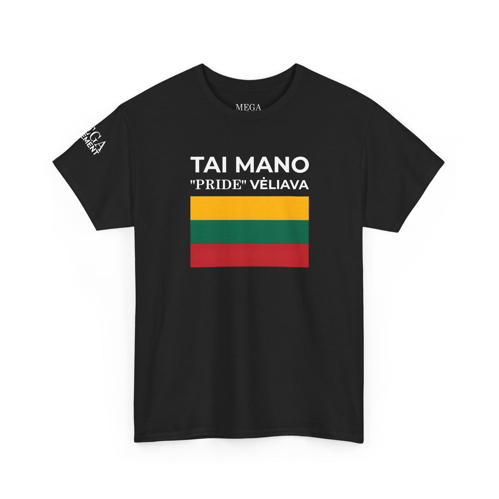 Tai Mano Pride Tee ( Small Print ) — Lithuanian Flag Graphic T-Shirt