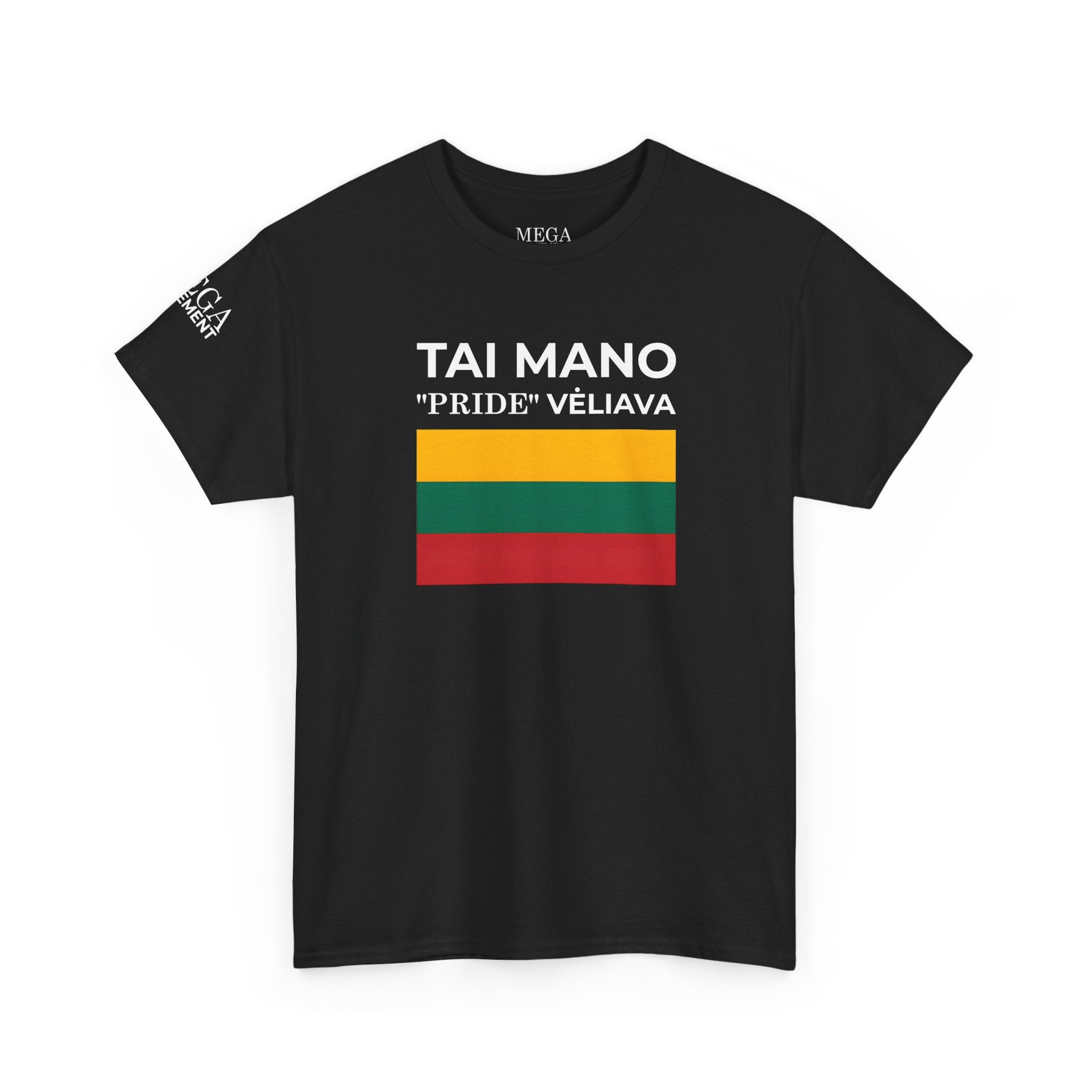 Tai Mano Pride Tee ( Small Print ) — Lithuanian Flag Graphic T-Shirt