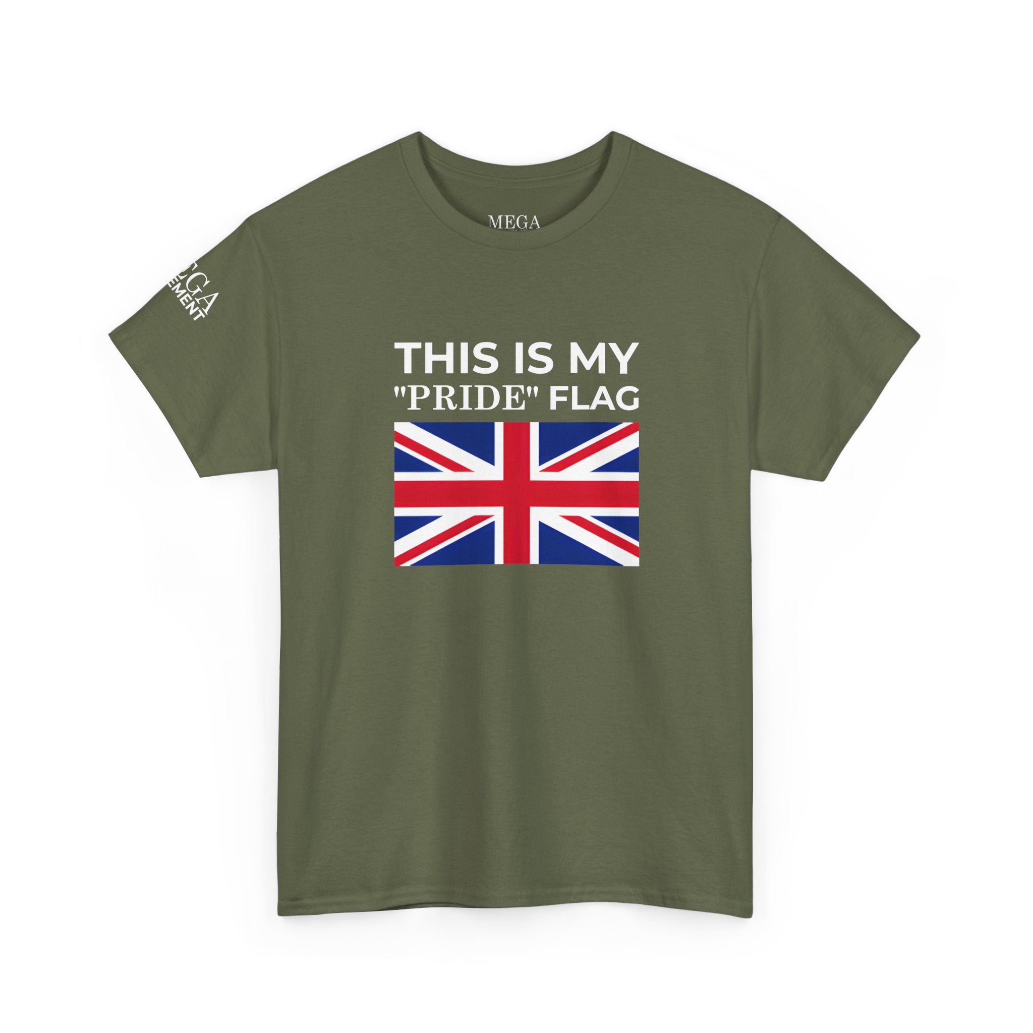 Union Jack Flag T‑Shirt ( Small Print ) — British Flag Tee for UK Pride & Travel