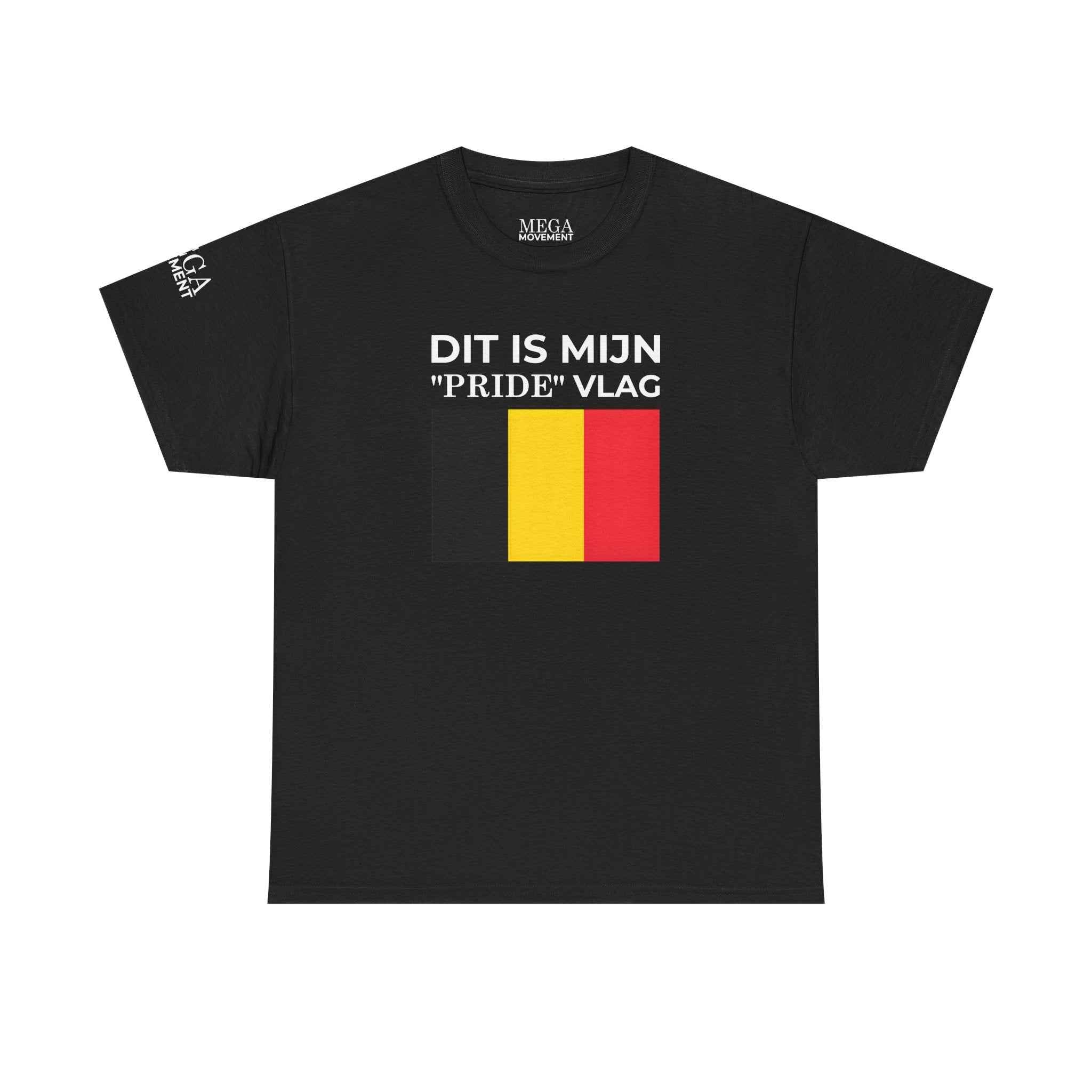 Belgian Pride Flag Unisex Tee ( Small Print )- Celebrate Patriotism, Casual Wear, Gift for Allies