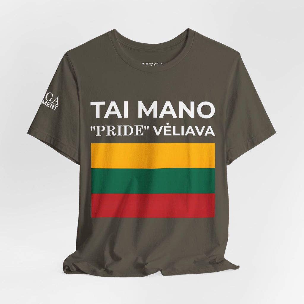 Lithuanian Pride Graphic Tee, Unisex Jersey Shirt, Patriot Apparel - Mega Movement