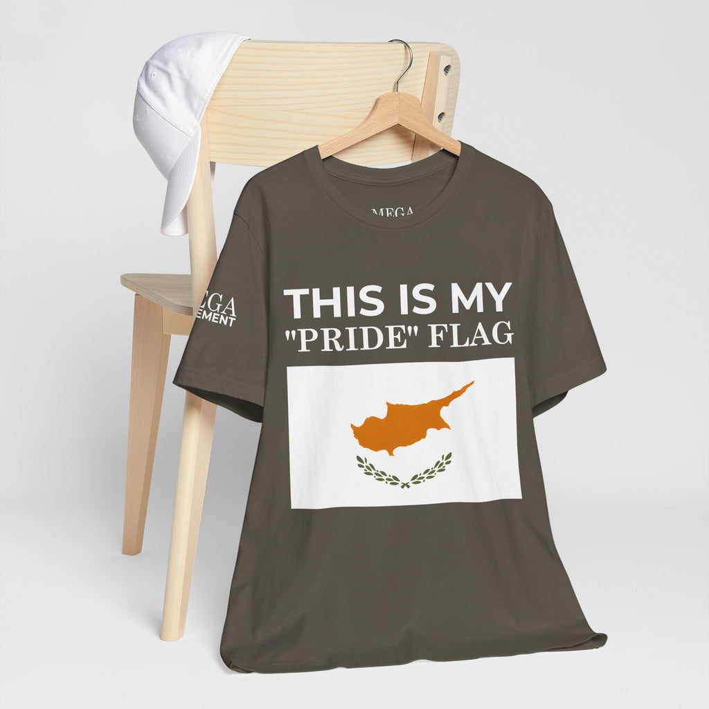 Cyprus Pride Flag Tee, Unisex Pride T-Shirt, Patriotic Shirt, Cyprus Flag Apparel, Festival Wear, Gift for Allies, Summer Fashion - Mega Movement