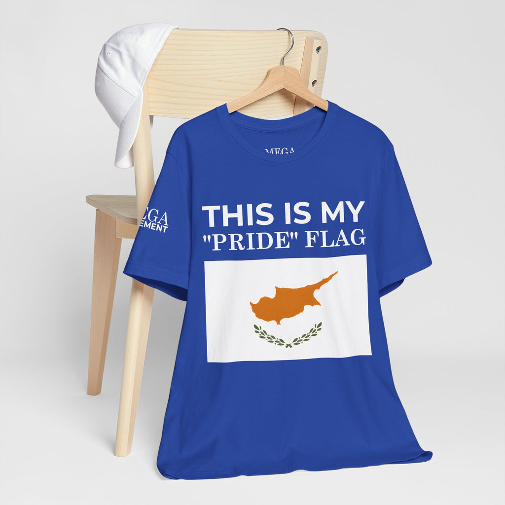 Cyprus Pride Flag Tee, Unisex Pride T-Shirt, Patriotic Shirt, Cyprus Flag Apparel, Festival Wear, Gift for Allies, Summer Fashion - Mega Movement