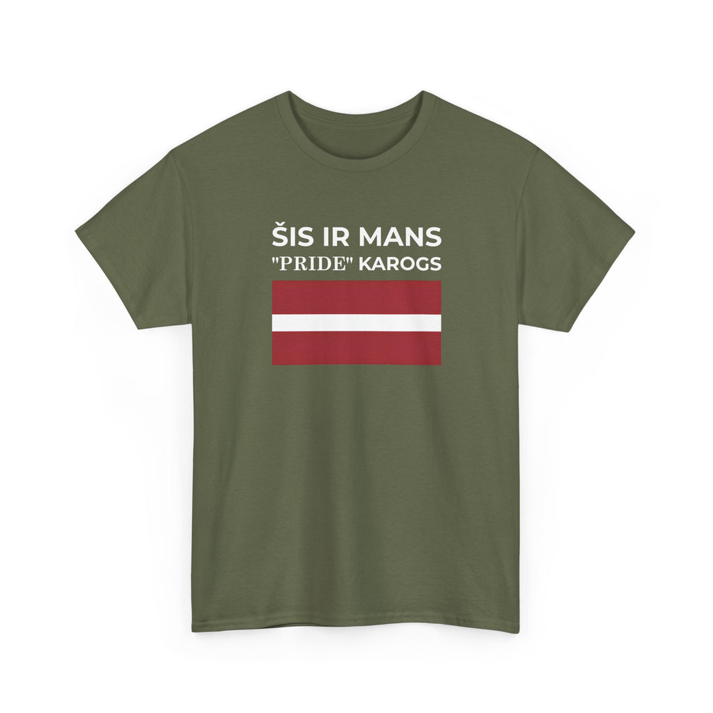 Latvian Pride Flag T‑Shirt ( Small Print ) — "Šis ir mans 'Pride' karogs" Tee