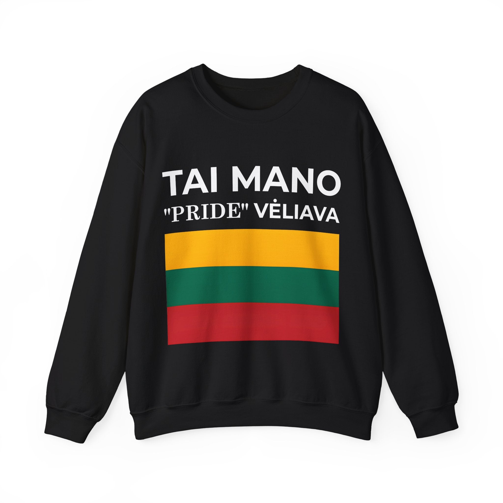 Lithuanian Pride Crewneck Sweatshirt | Unisex Casual Wear, Cozy Fashion, Statement Sweater - Mega Movement