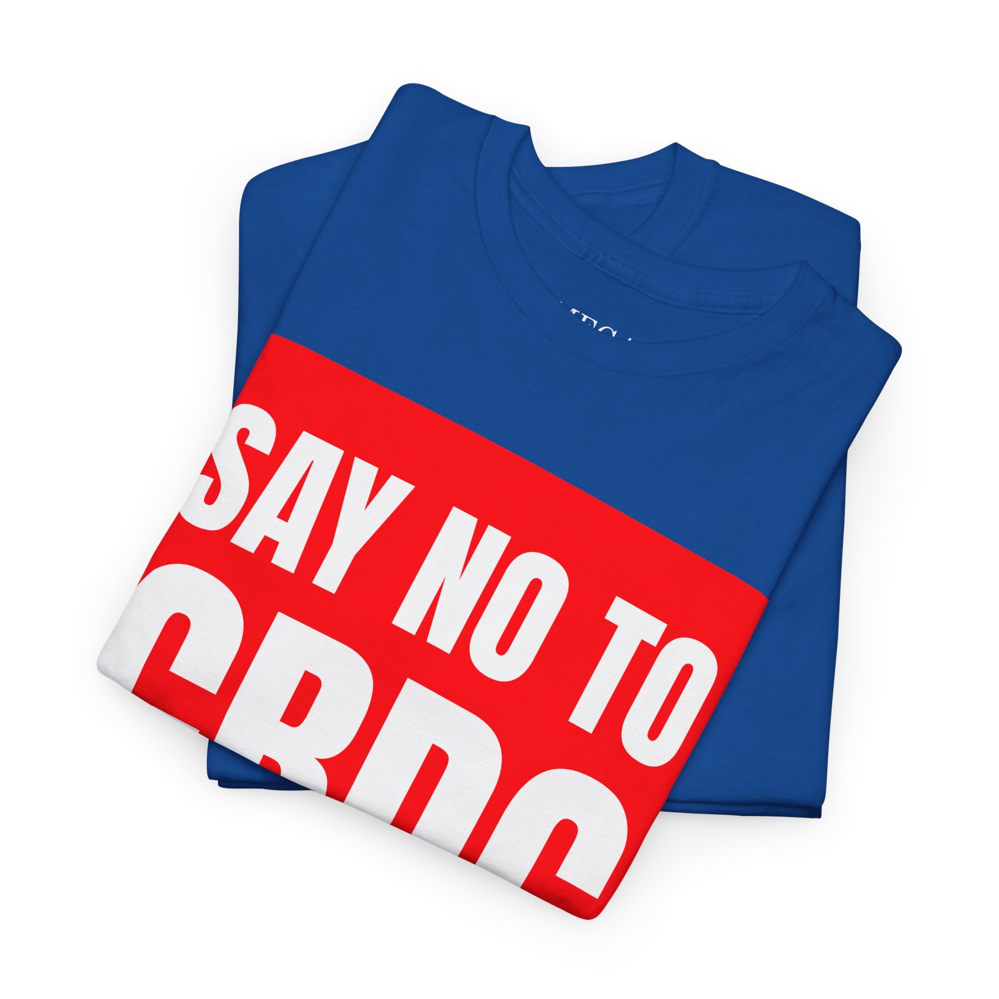 Say No to CBDC Unisex Heavy Cotton Tee | Statement Shirt, Protest Apparel, Gift for Advocates, Casual Wear, Social Commentary Tee - Mega Movement