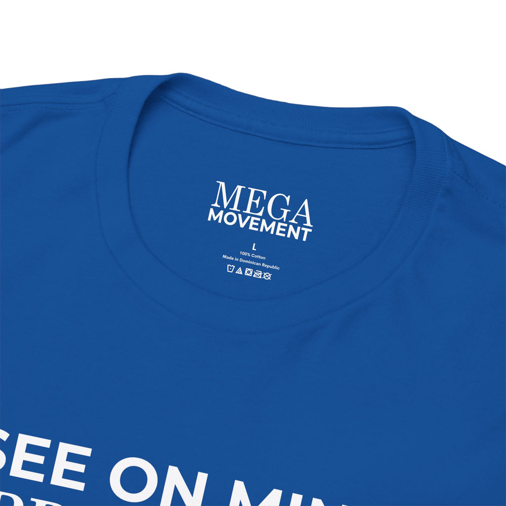 See On Minu 'Pride' Lipp T‑Shirt ( Small Print ) — Blue White Stripe Pride Tee