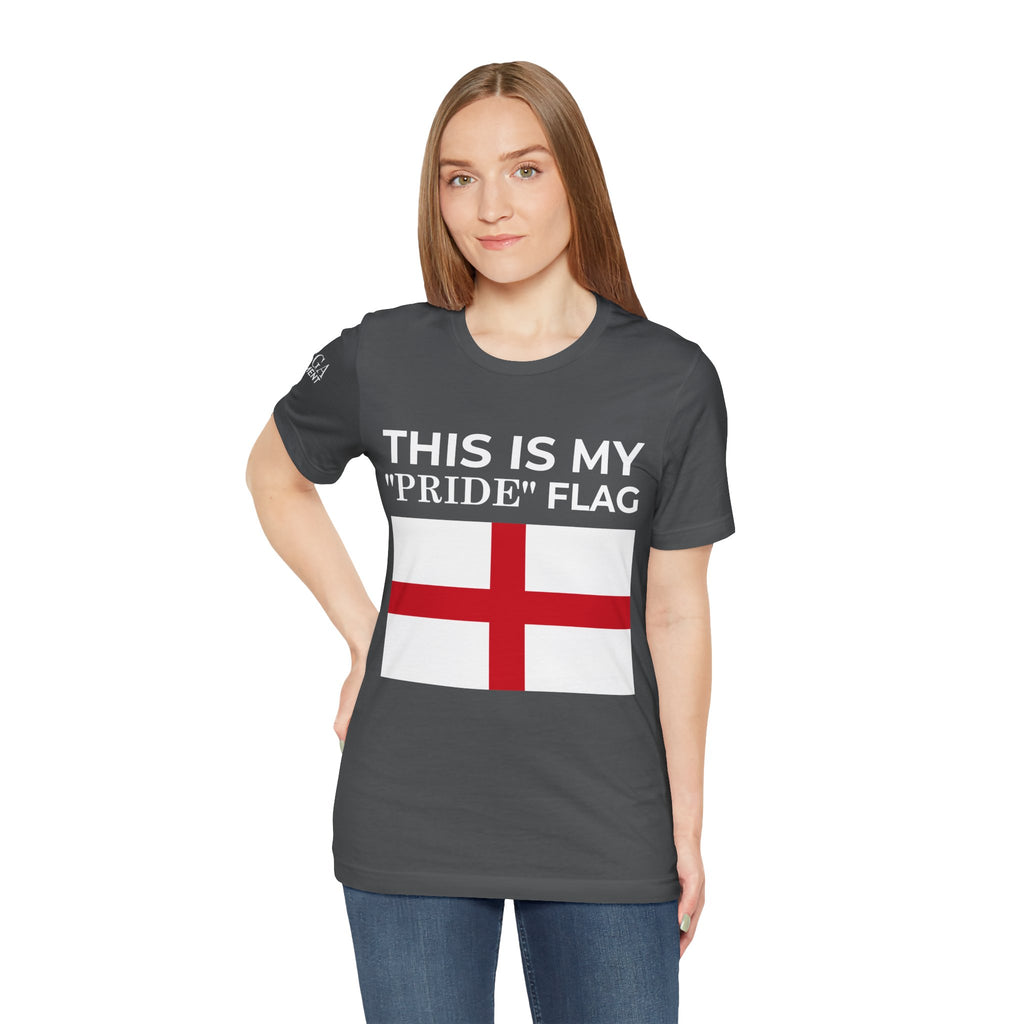 English Pride Flag T-Shirt, Unisex Tee for Festivals, Casual Wear, Birthday Gift, Holiday Shirt - Mega Movement