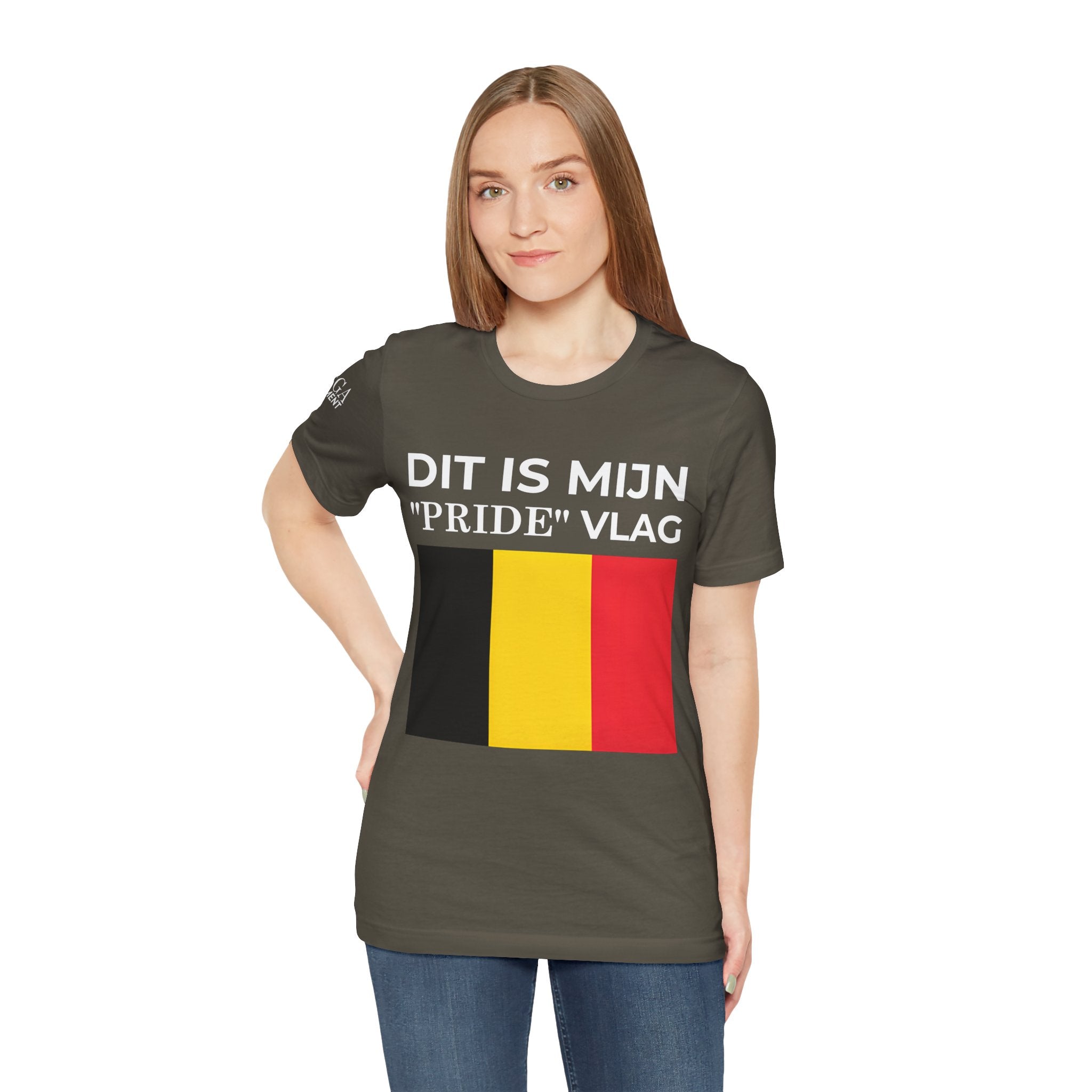 Belgian Pride Flag Unisex Tee - Celebrate Patriotism, Casual Wear, Gift for Allies - Mega Movement