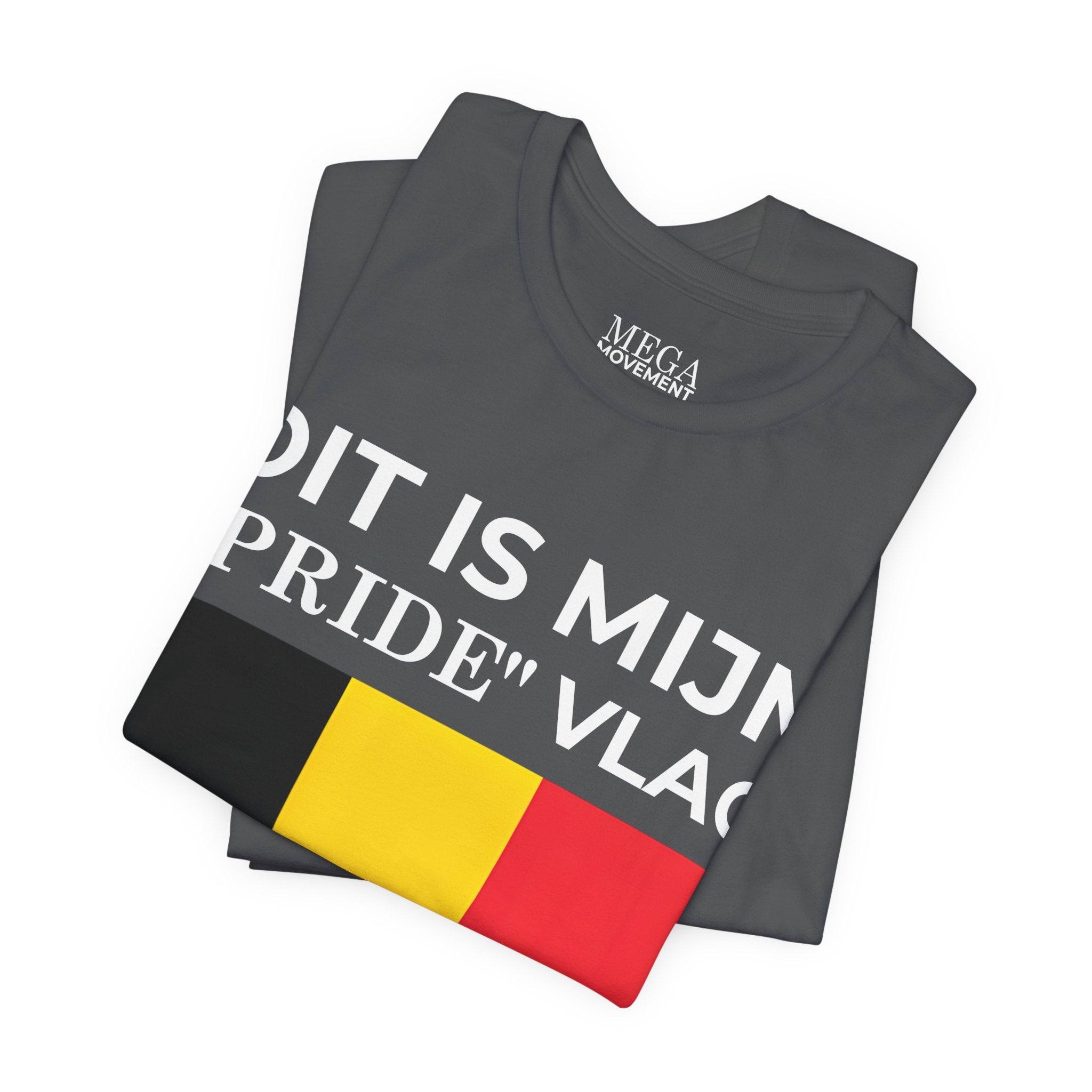 Belgian Pride Flag Unisex Tee - Celebrate Patriotism, Casual Wear, Gift for Allies - Mega Movement