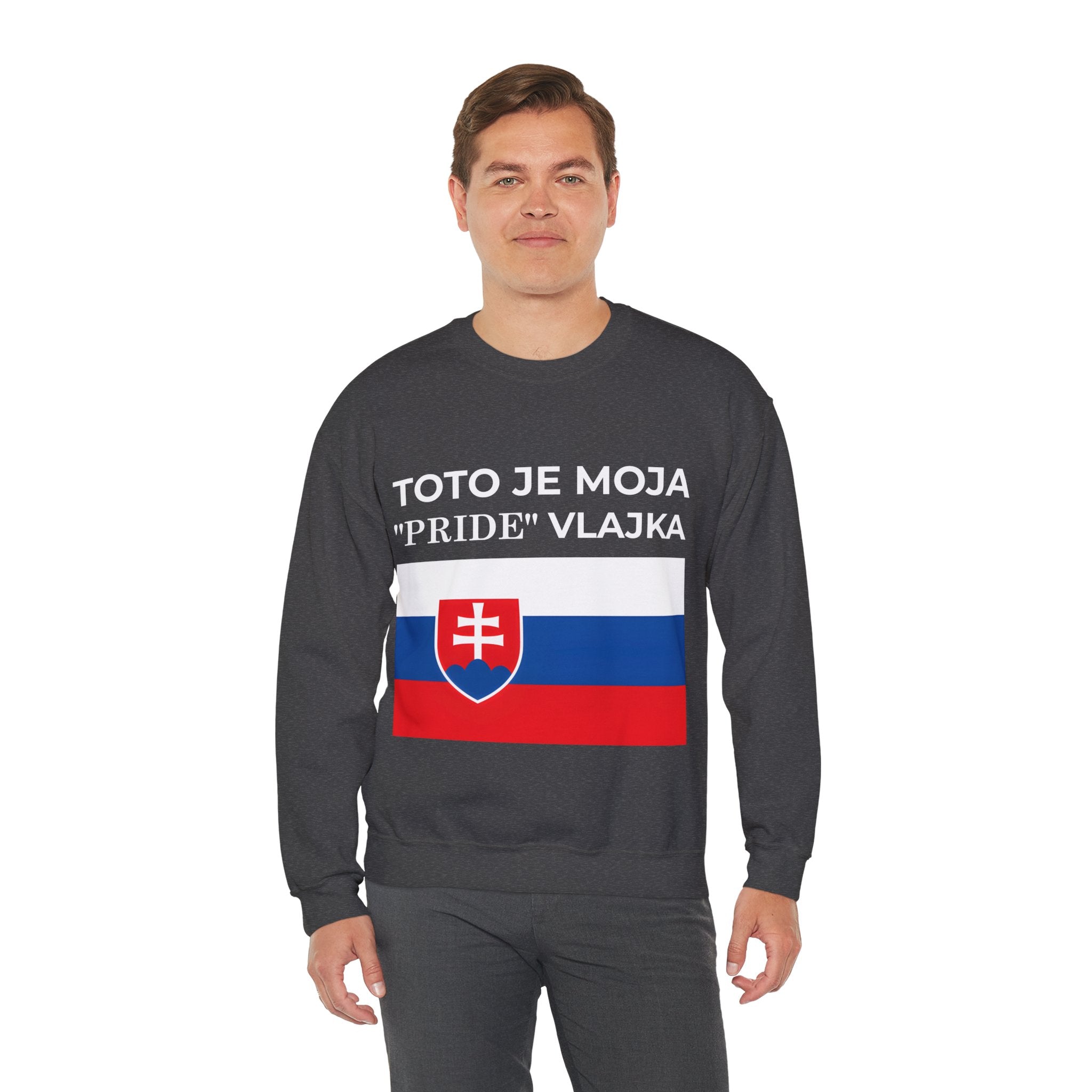 Slovakia Pride Flag Crewneck Sweatshirt, Unisex Sweatshirt, Comfortable Casual Wear - Mega Movement