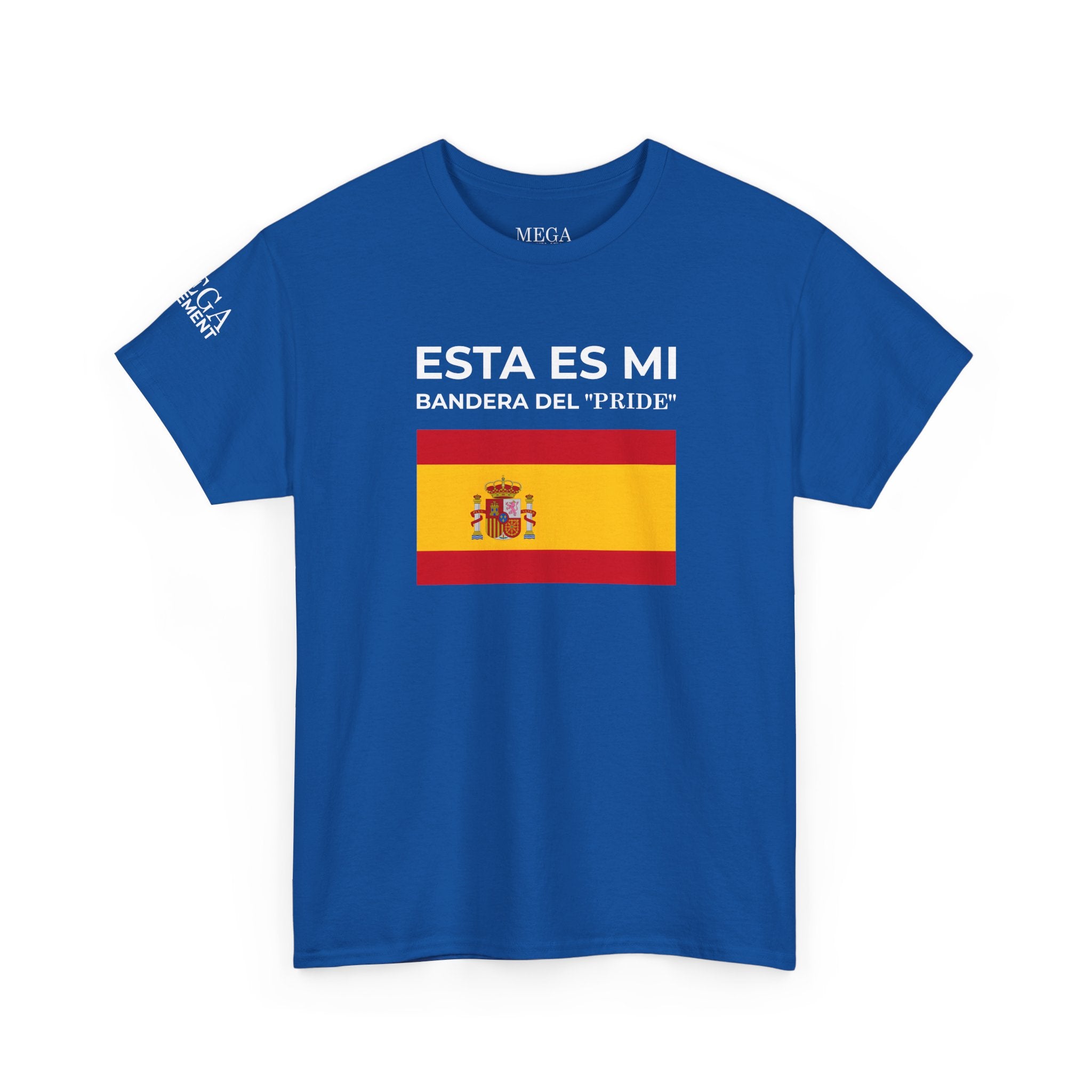 Spain Flag Graphic Tee ( Small Print ) — "Esta Es Mi Bandera del 'Pride'" Spanish Pride T-Shirt