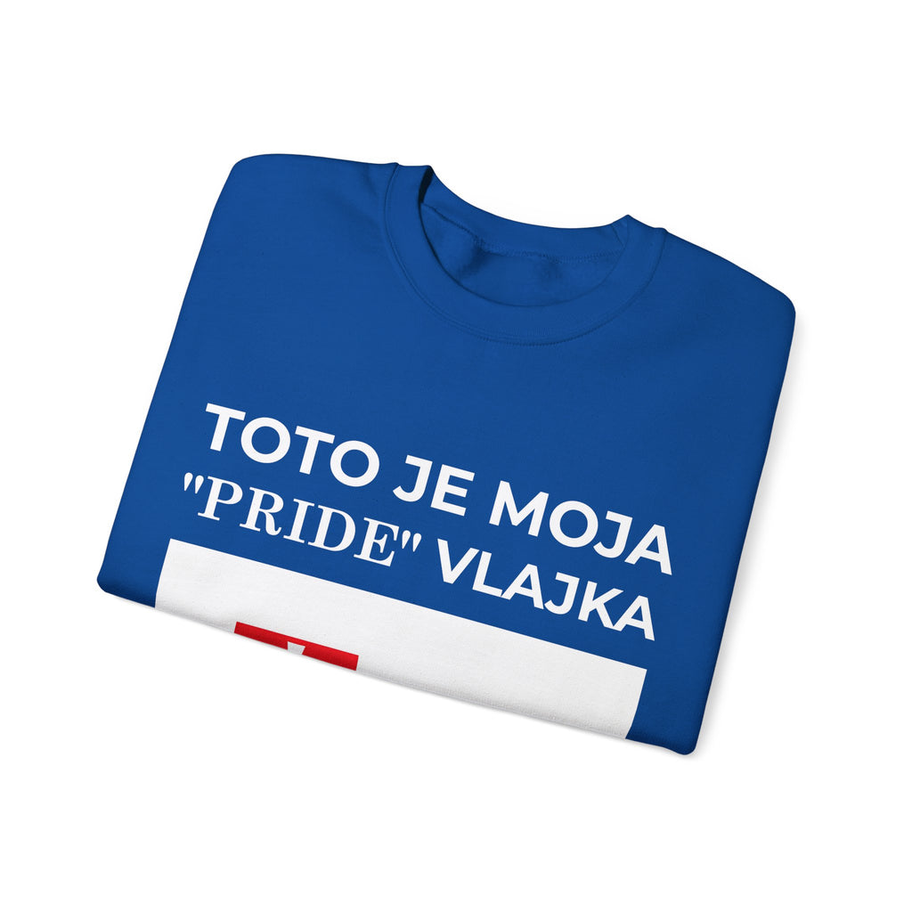 Slovakia Pride Flag Crewneck Sweatshirt, Unisex Sweatshirt, Comfortable Casual Wear - Mega Movement