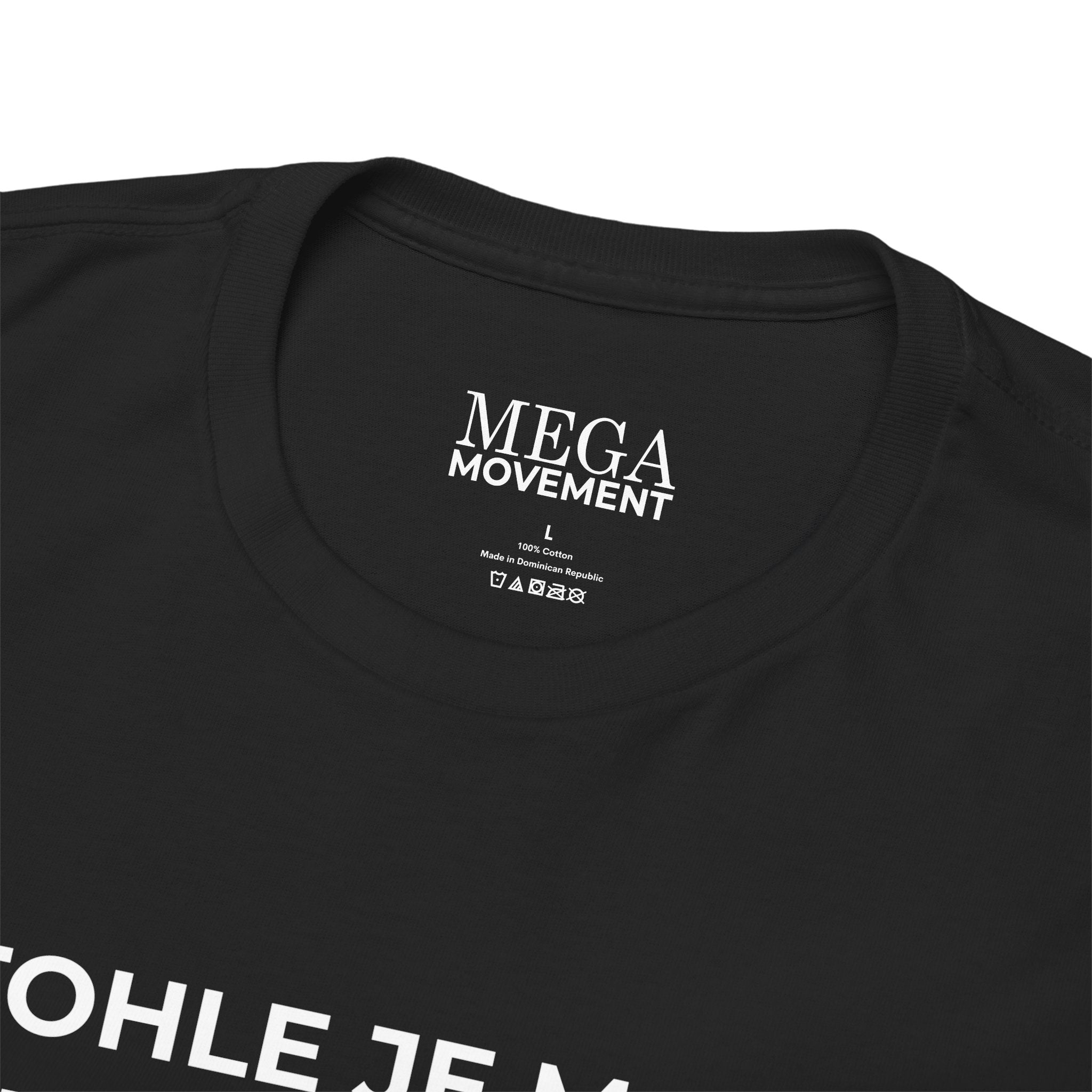 Czech Flag Tee ( Small Print ) — "TOHLE JE MOJE VLAJKA 'PRIDE'" Patriotic Czech T-Shirt